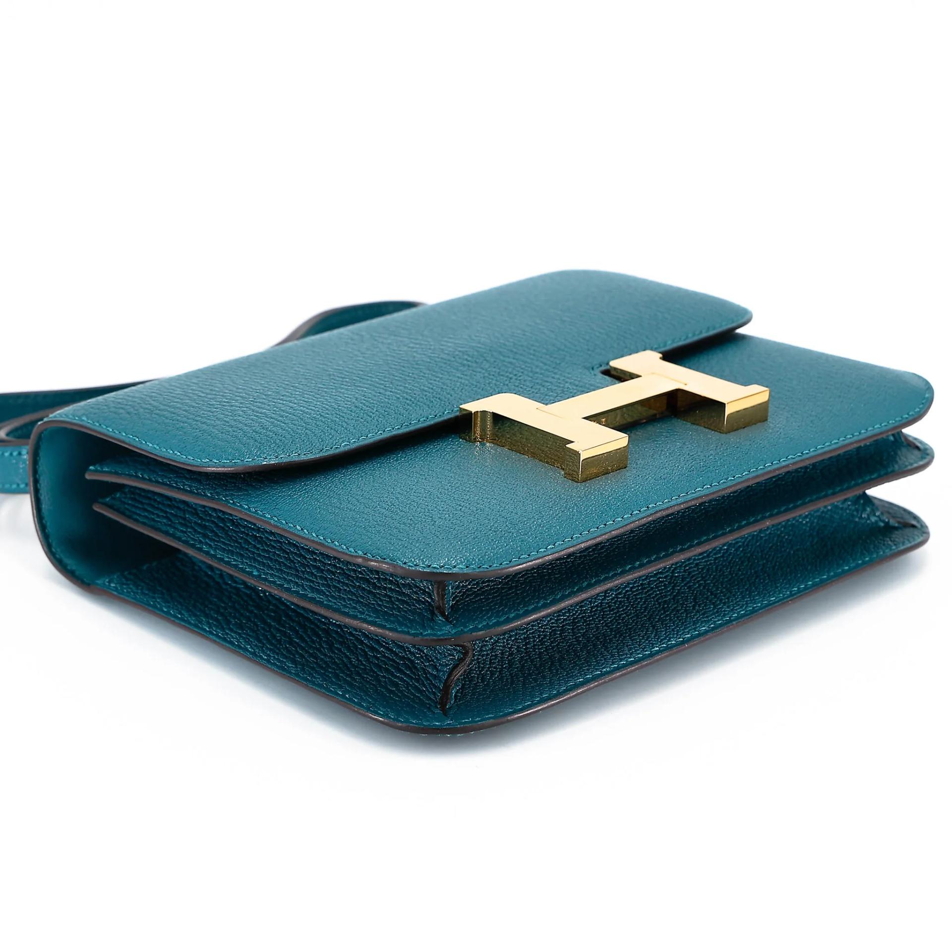 ランク A HERMÈS エルメス コンスタンス3 ミニ コルヴェール (1P) シェーブル ゴールド金具 Z刻印 (2021) - 5