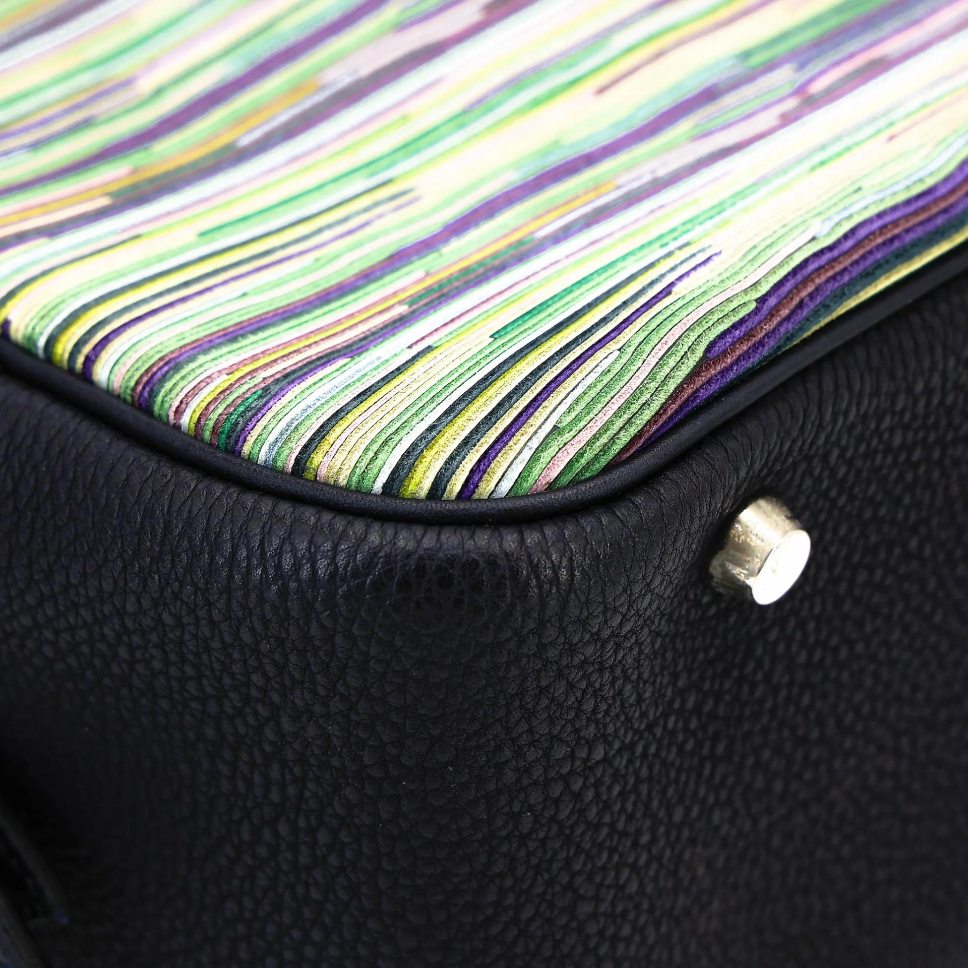 ランク A HERMÈS エルメス 限定品 プリュム 28 ブルー ヴィブラート シルバー金具 □G刻印 (2003) - 11