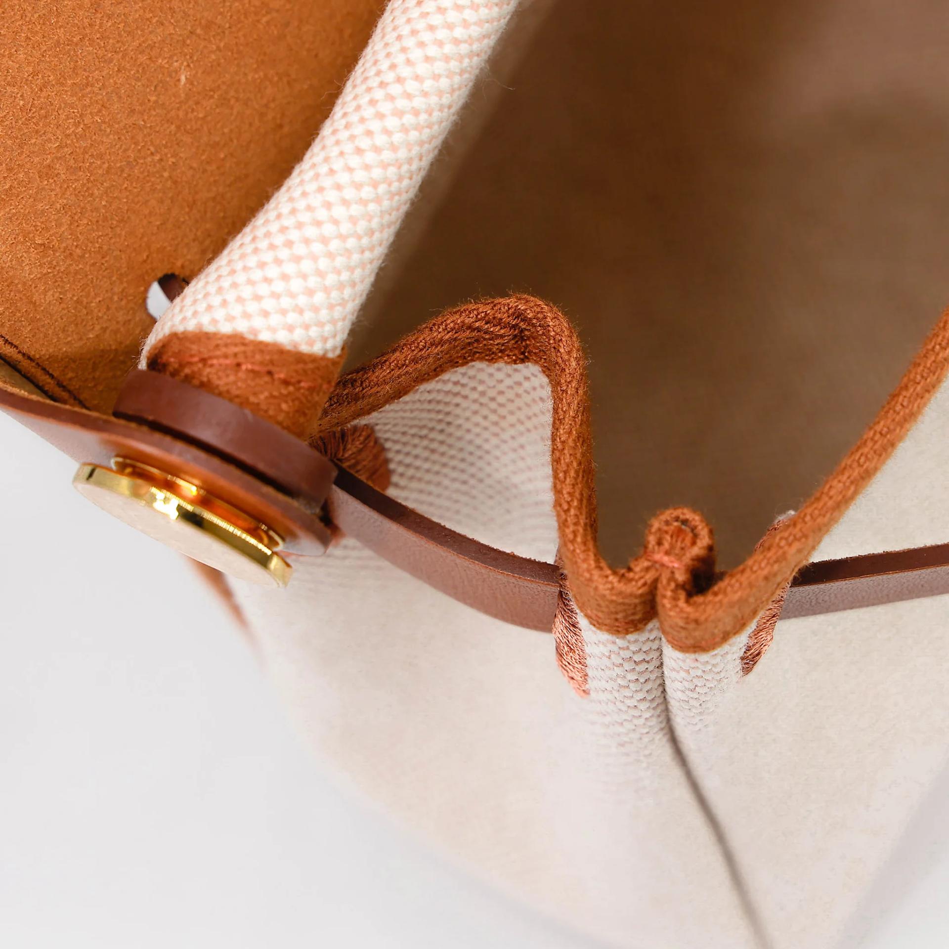 ランク N 新品 HERMÈS エルメス エールバッグジップ ミニ 20 フォーブ (34) トワルアッシュ ヴァッシュハンター ゴールド金具 W刻印 (2024) - 17