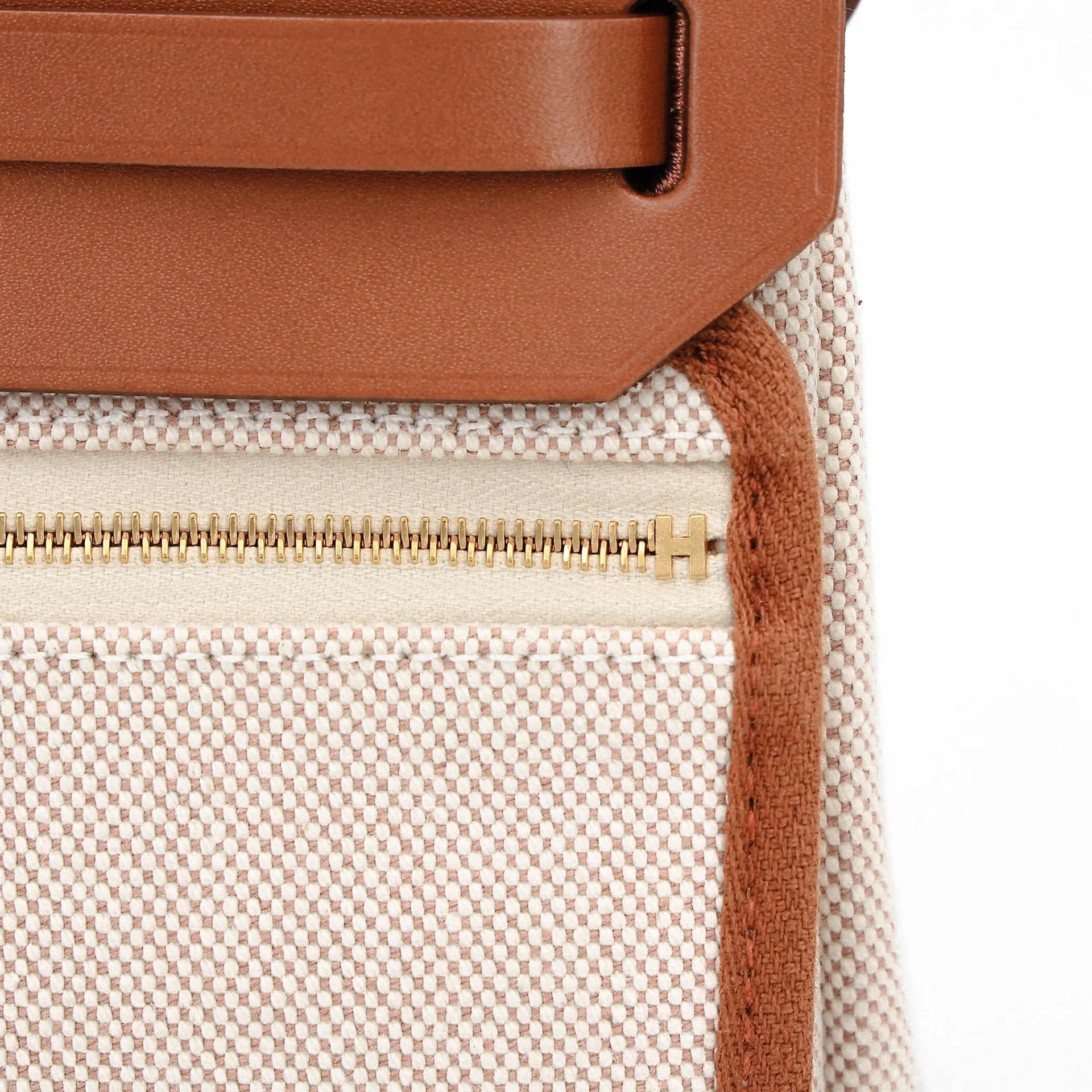 ランク N 新品 HERMÈS エルメス エールバッグジップ ミニ 20 フォーブ (34) トワルアッシュ ヴァッシュハンター ゴールド金具 W刻印 (2024) - 10
