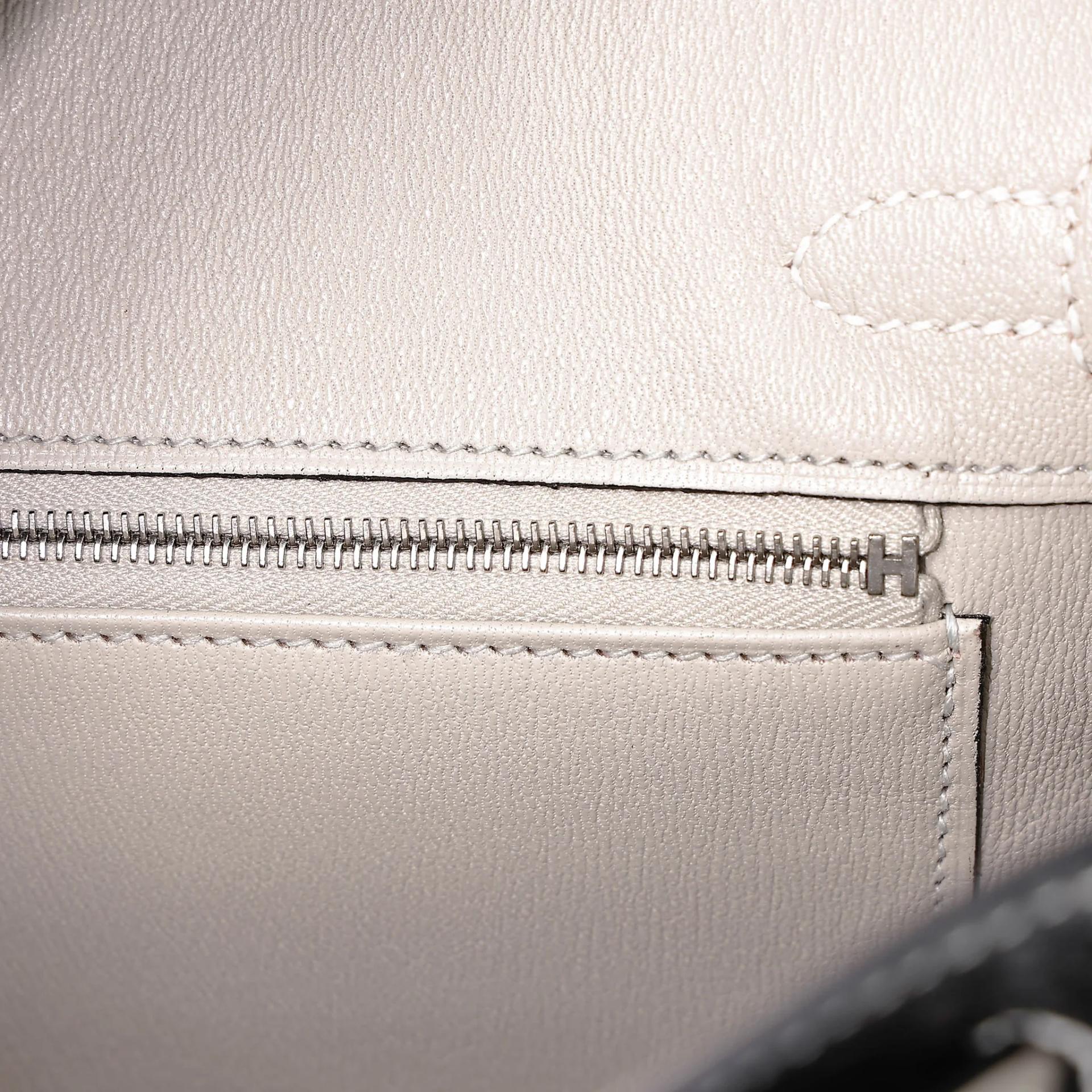 ランク SA HERMÈS エルメス バーキン25 ブラック (89) グリパール (80) クロコダイル アリゲーター マット マットシルバー金具 B刻印 (2023) - 13