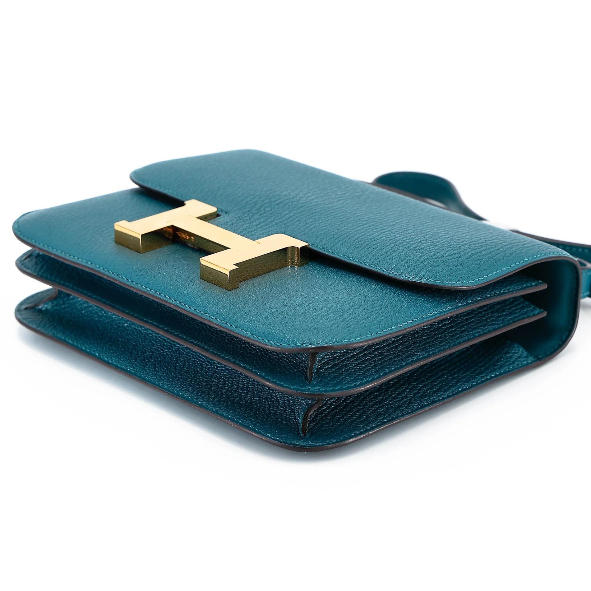 ランク A HERMÈS エルメス コンスタンス3 ミニ コルヴェール (1P) シェーブル ゴールド金具 Z刻印 (2021) - 4