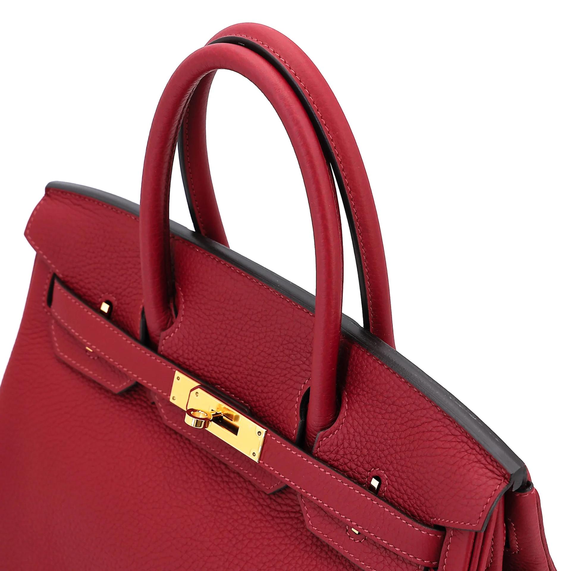 ランク NS 未使用品 HERMÈS エルメス バーキン30 ルージュグレナ (K1) トリヨン ゴールド金具 A刻印 (2017) - 3