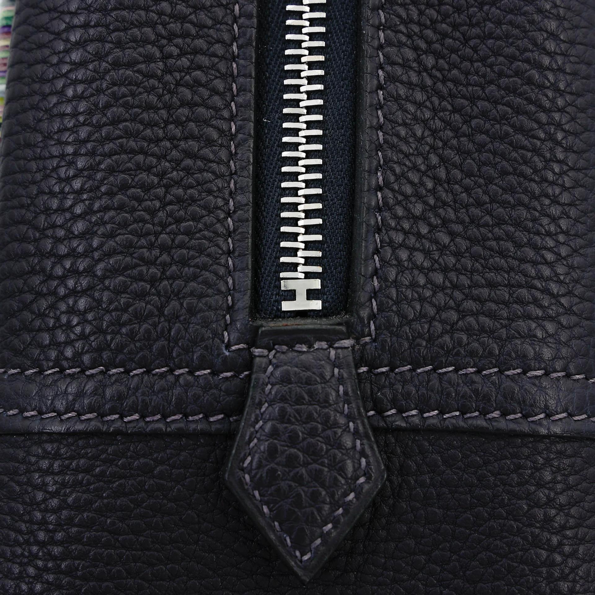 ランク A HERMÈS エルメス 限定品 プリュム 28 ブルー ヴィブラート シルバー金具 □G刻印 (2003) - 14