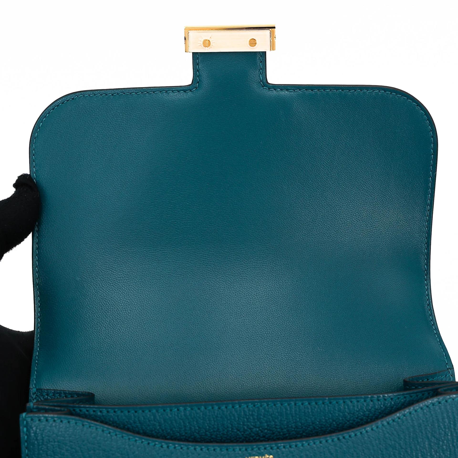 ランク A HERMÈS エルメス コンスタンス3 ミニ コルヴェール (1P) シェーブル ゴールド金具 Z刻印 (2021) - 11