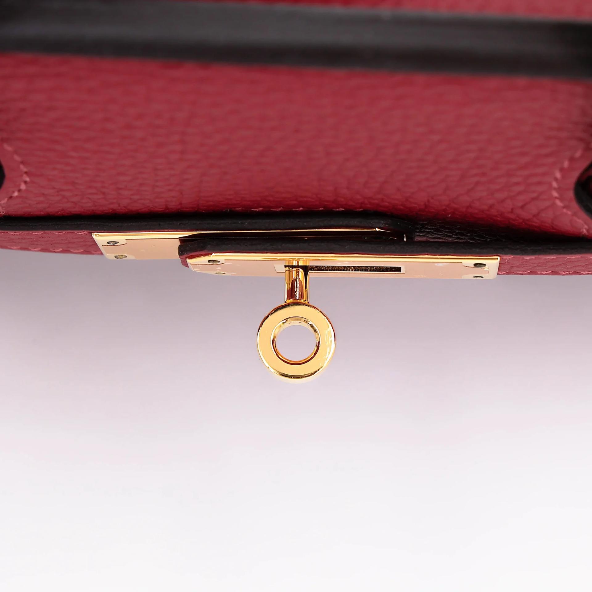 ランク NS 未使用品 HERMÈS エルメス バーキン30 ルージュグレナ (K1) トリヨン ゴールド金具 A刻印 (2017) - 10