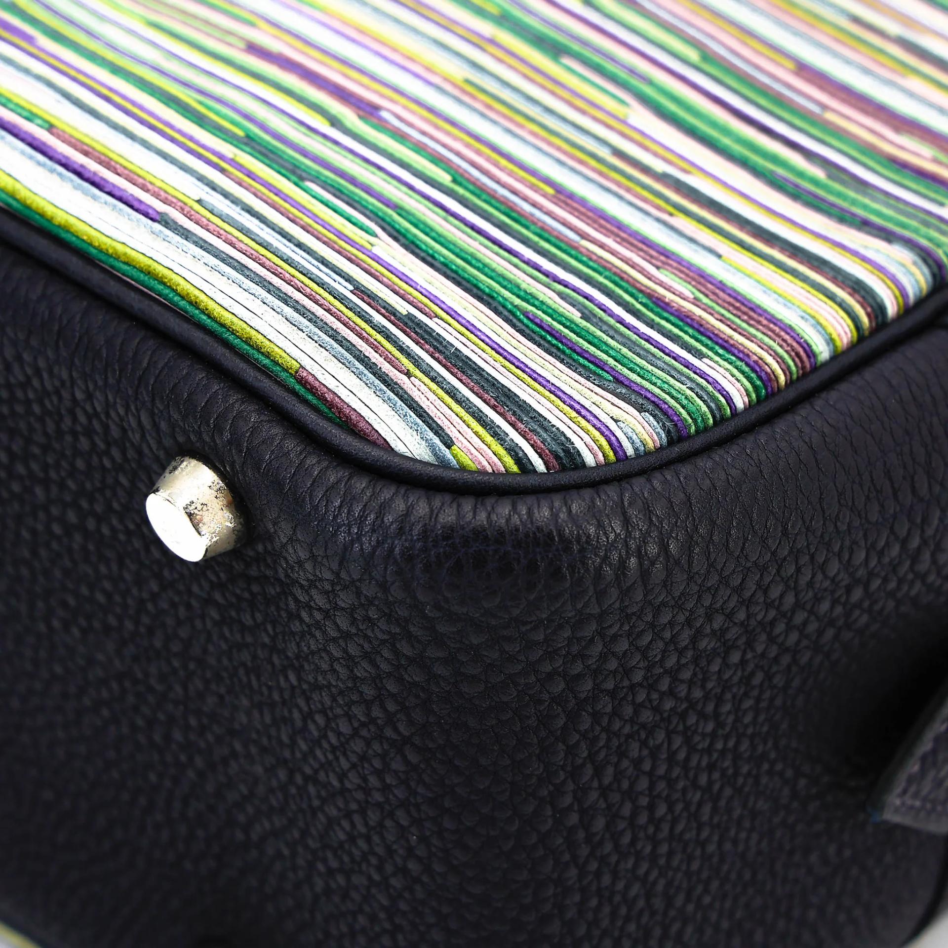 ランク A HERMÈS エルメス 限定品 プリュム 28 ブルー ヴィブラート シルバー金具 □G刻印 (2003) - 8