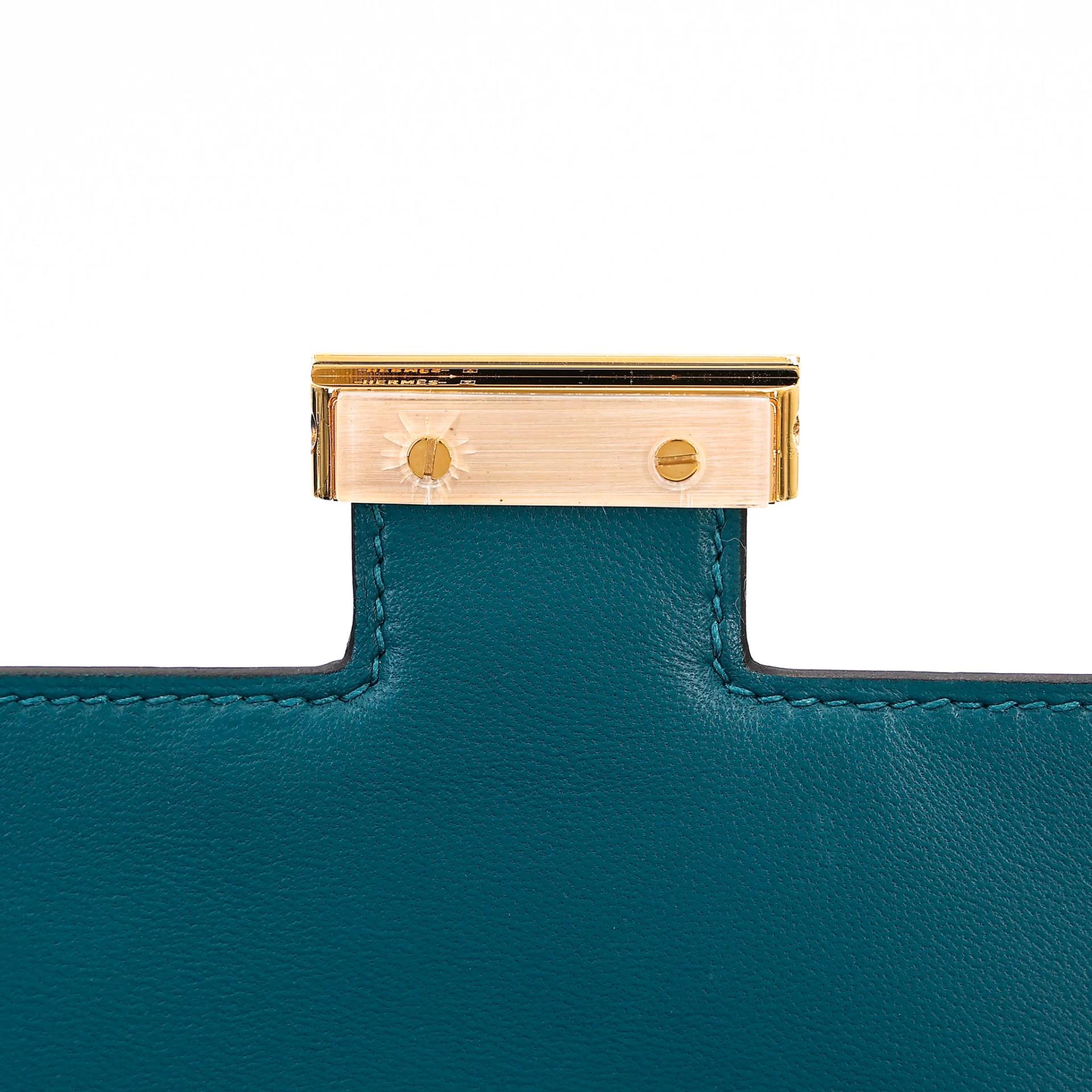 ランク A HERMÈS エルメス コンスタンス3 ミニ コルヴェール (1P) シェーブル ゴールド金具 Z刻印 (2021) - 10