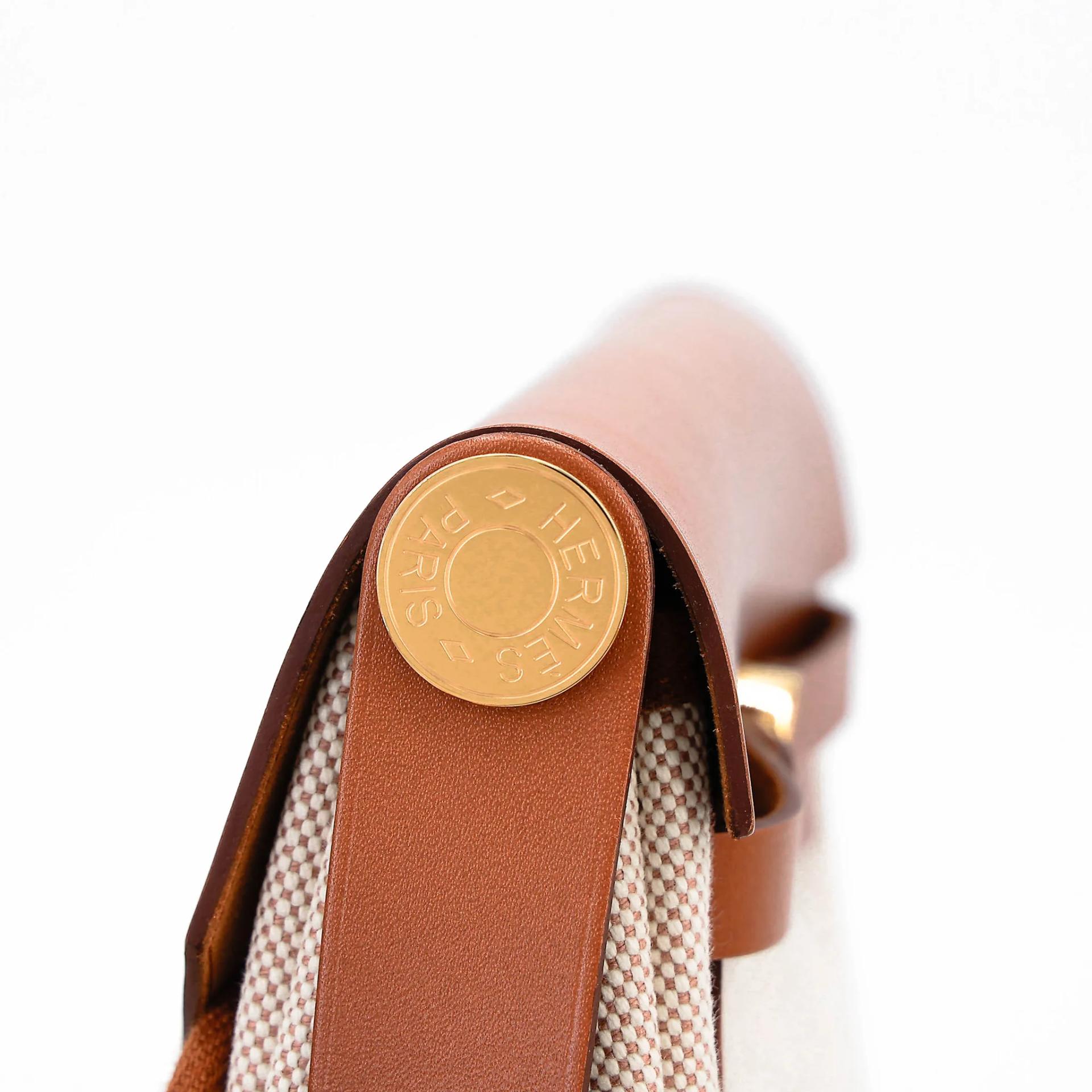 ランク N 新品 HERMÈS エルメス エールバッグジップ ミニ 20 フォーブ (34) トワルアッシュ ヴァッシュハンター ゴールド金具 W刻印 (2024) - 12