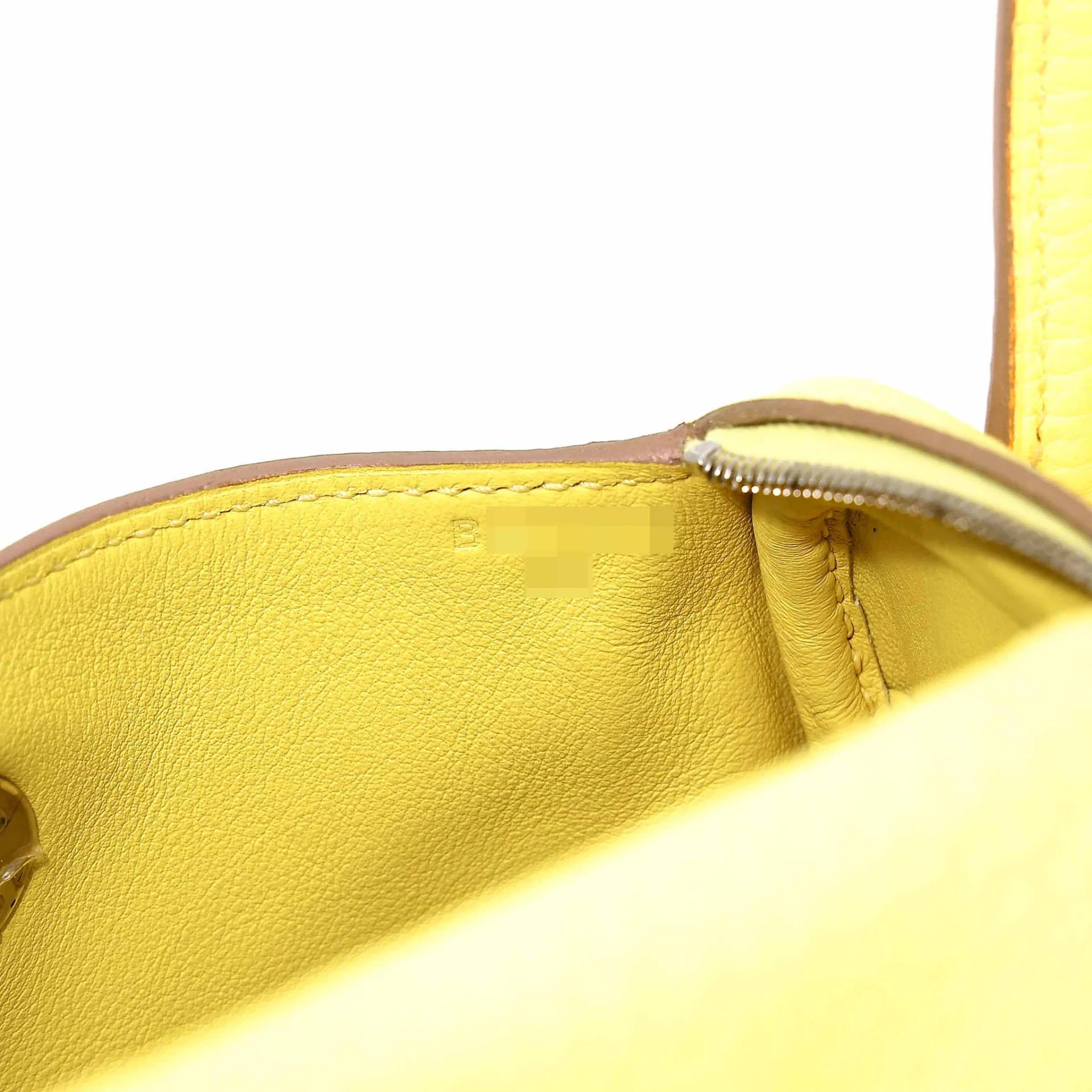 Unused ( Rank NS ) HERMÈS Mini Lindy Lime (9R) Clemence Palladium hardware B (2023) - 14