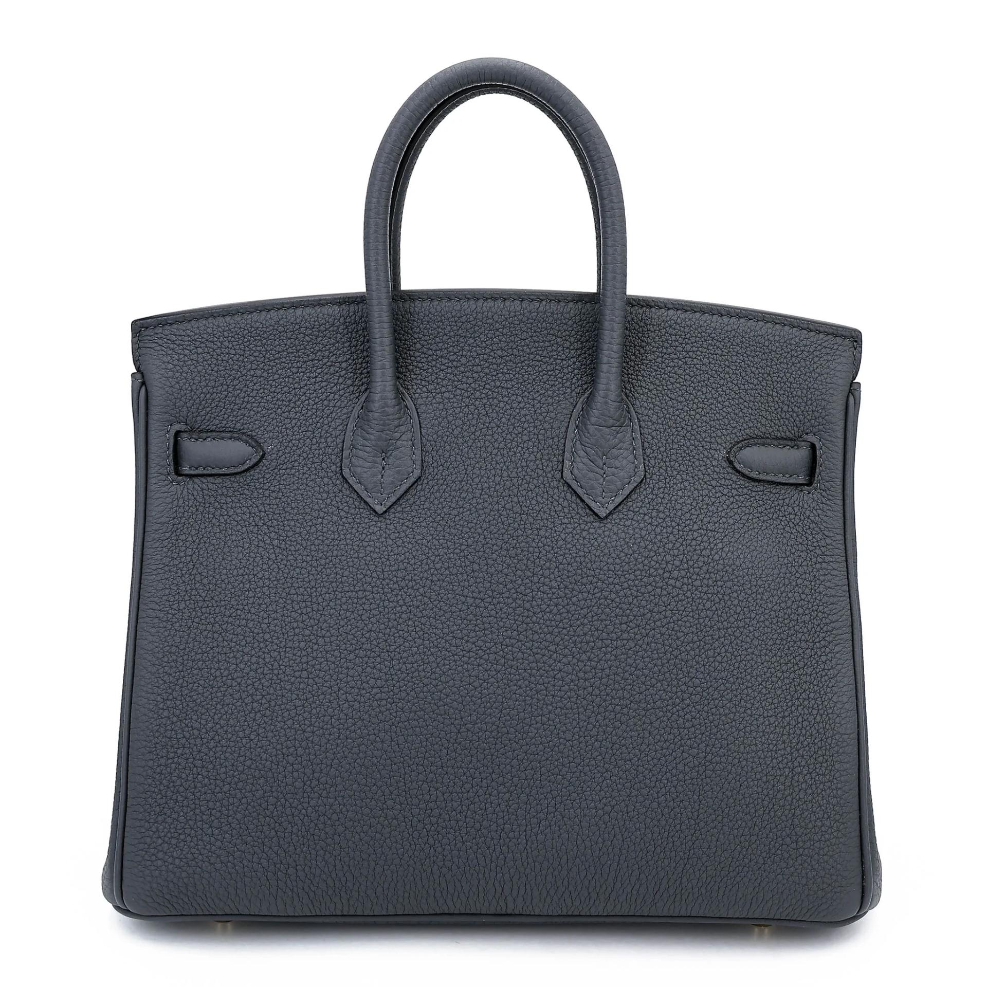 Unused ( Rank NS ) HERMÈS Birkin 25 Ardoise (85) Togo Permabrass hardware W (2024) - 2