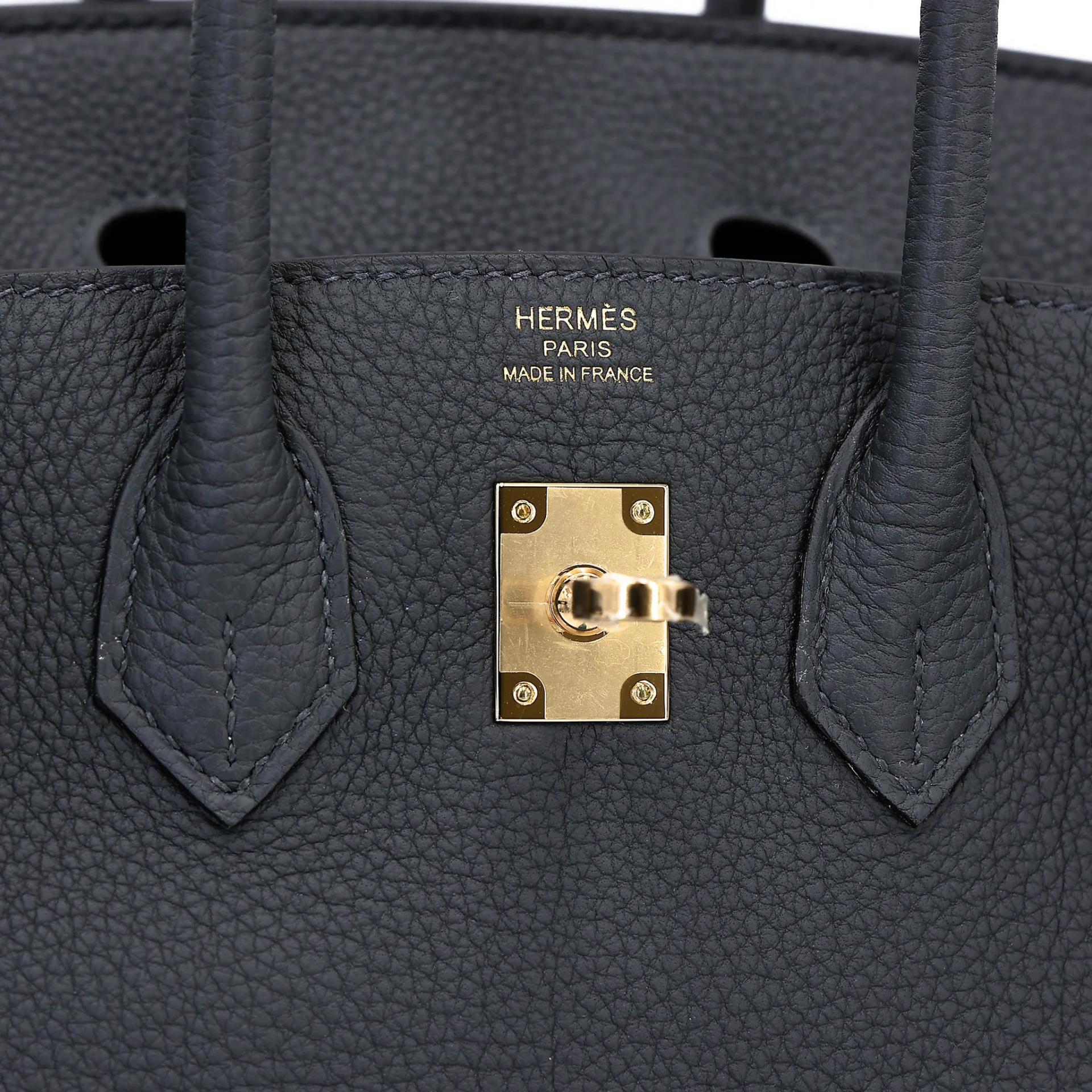 Unused ( Rank NS ) HERMÈS Birkin 25 Ardoise (85) Togo Permabrass hardware W (2024) - 10