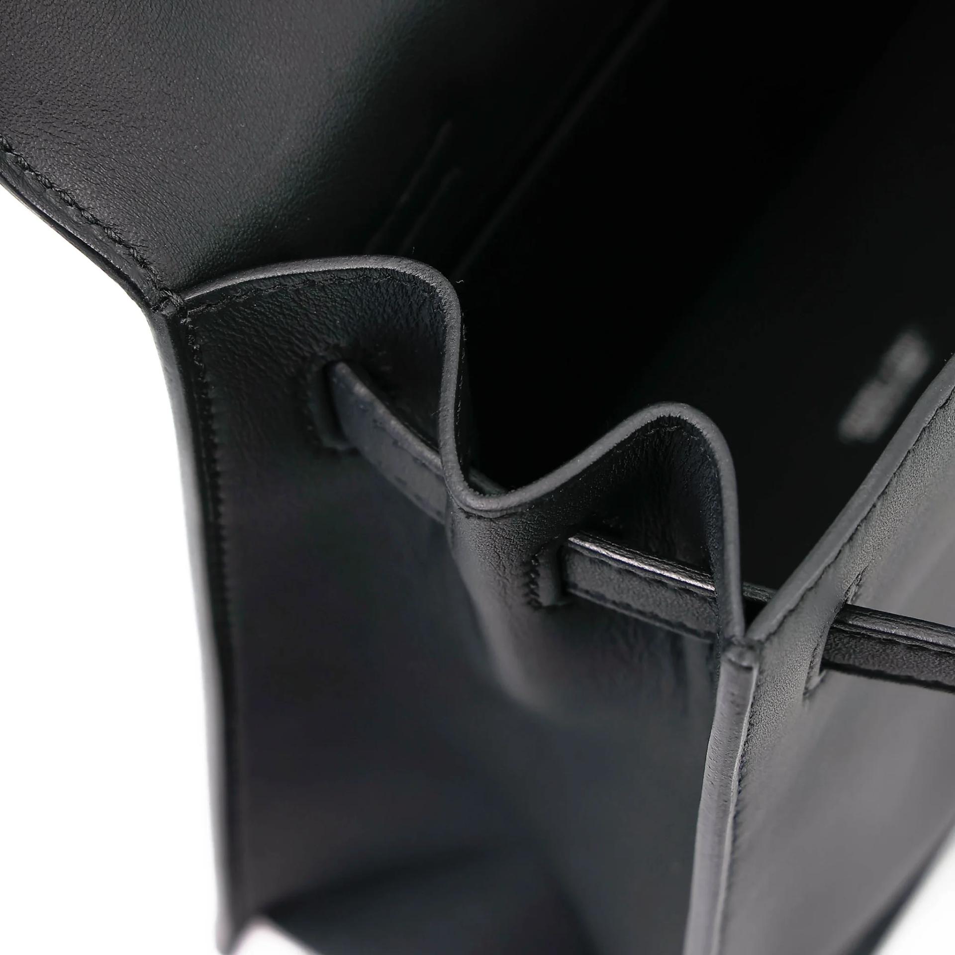 Brand New ( Rank N ) HERMÈS Kelly Danse Noir (89) Swift Palladium hardware G (2026) - 15