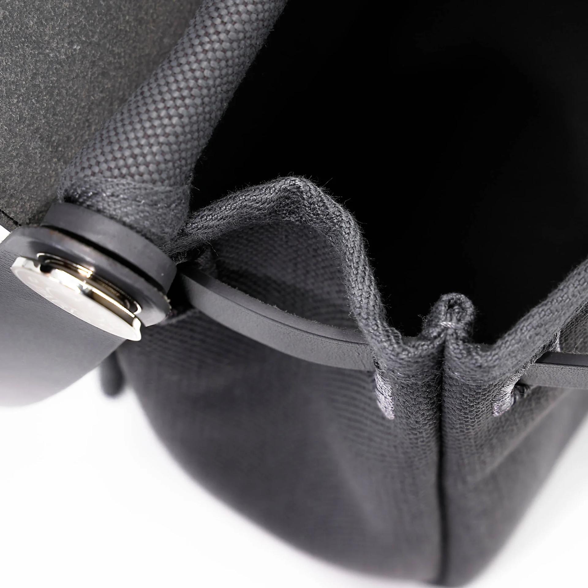 Unused ( Rank NS ) HERMÈS Herbag Zip Mini 20 Ardoise (85) Toile H canvas Vache Hunter Palladium hardware W (2024) - 17