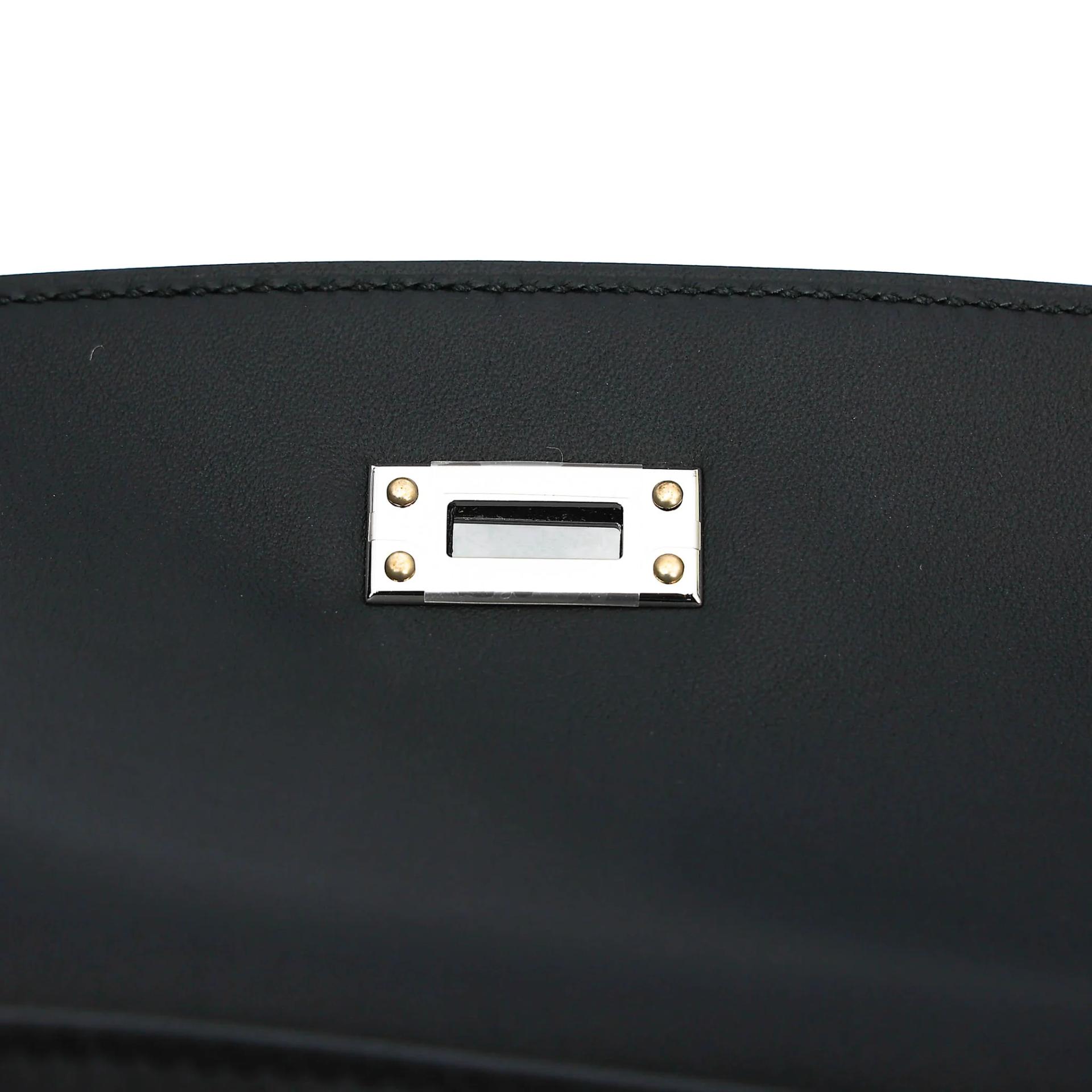 Brand New ( Rank N ) HERMÈS Kelly Danse Noir (89) Swift Palladium hardware G (2026) - 10