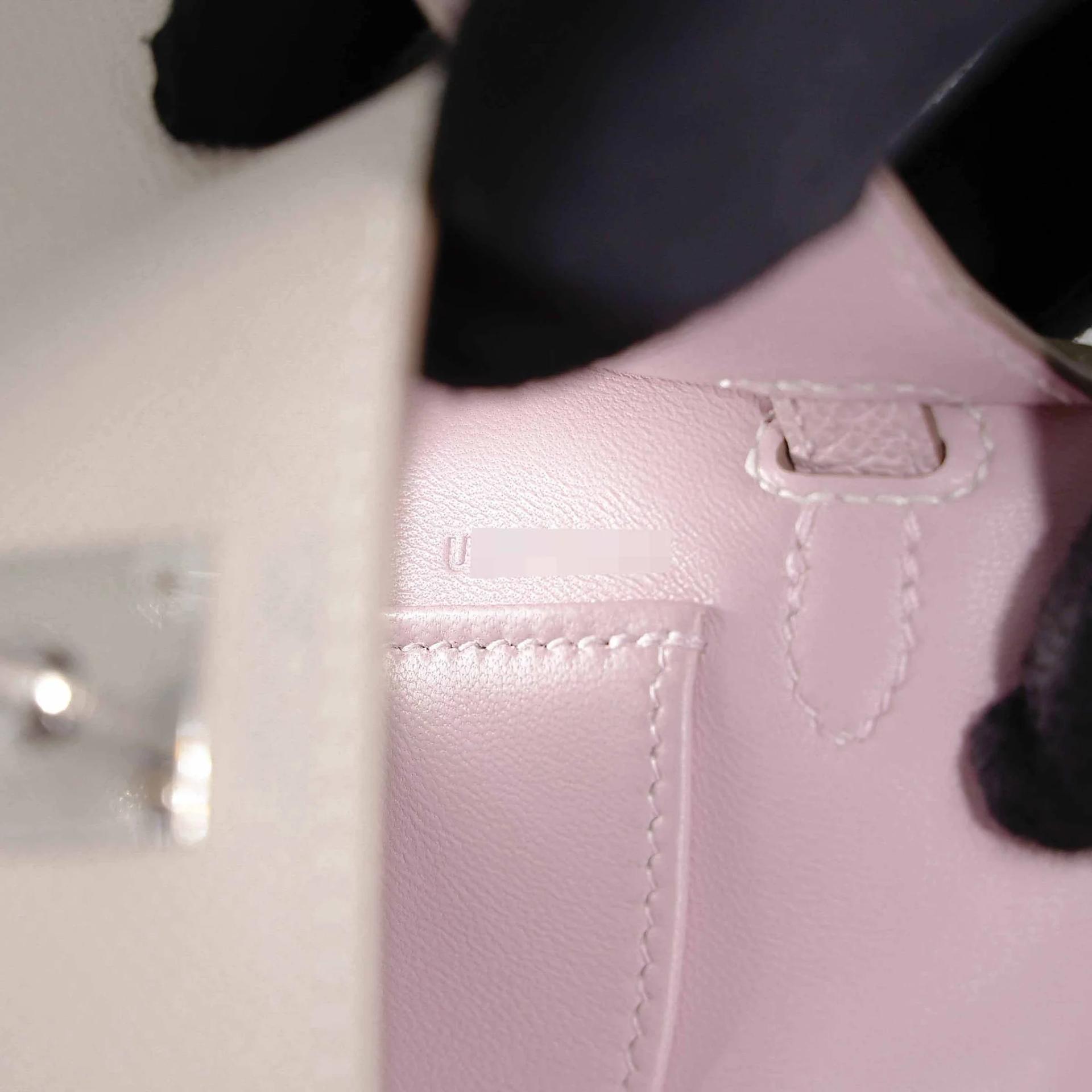 Unused ( Rank NS ) HERMÈS Mini Kelly II Nata (I2) Biscuit (4B) Mauve Sylvestre (X9) Epsom Palladium hardware U (2022) - 14
