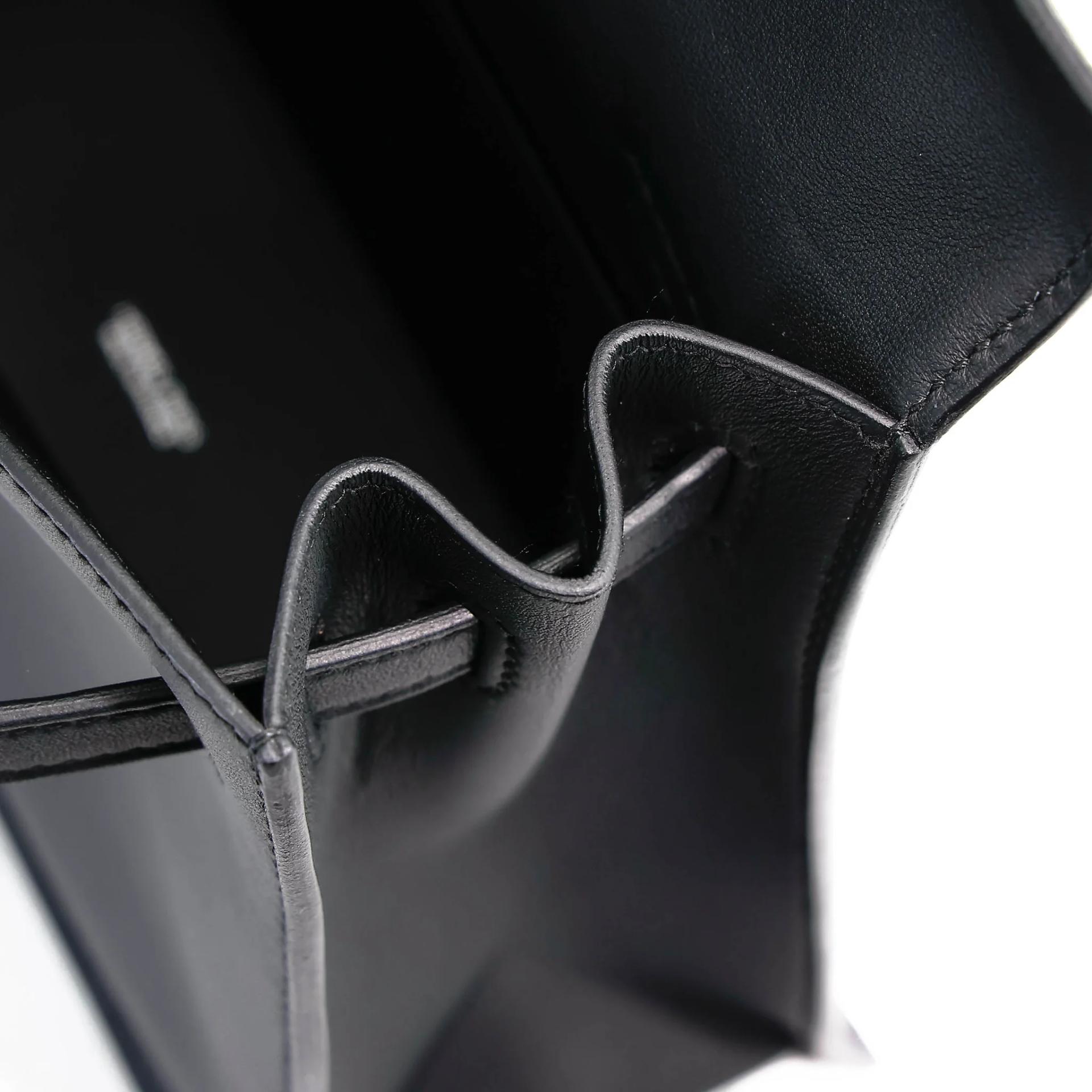 Brand New ( Rank N ) HERMÈS Kelly Danse Noir (89) Swift Palladium hardware G (2026) - 14