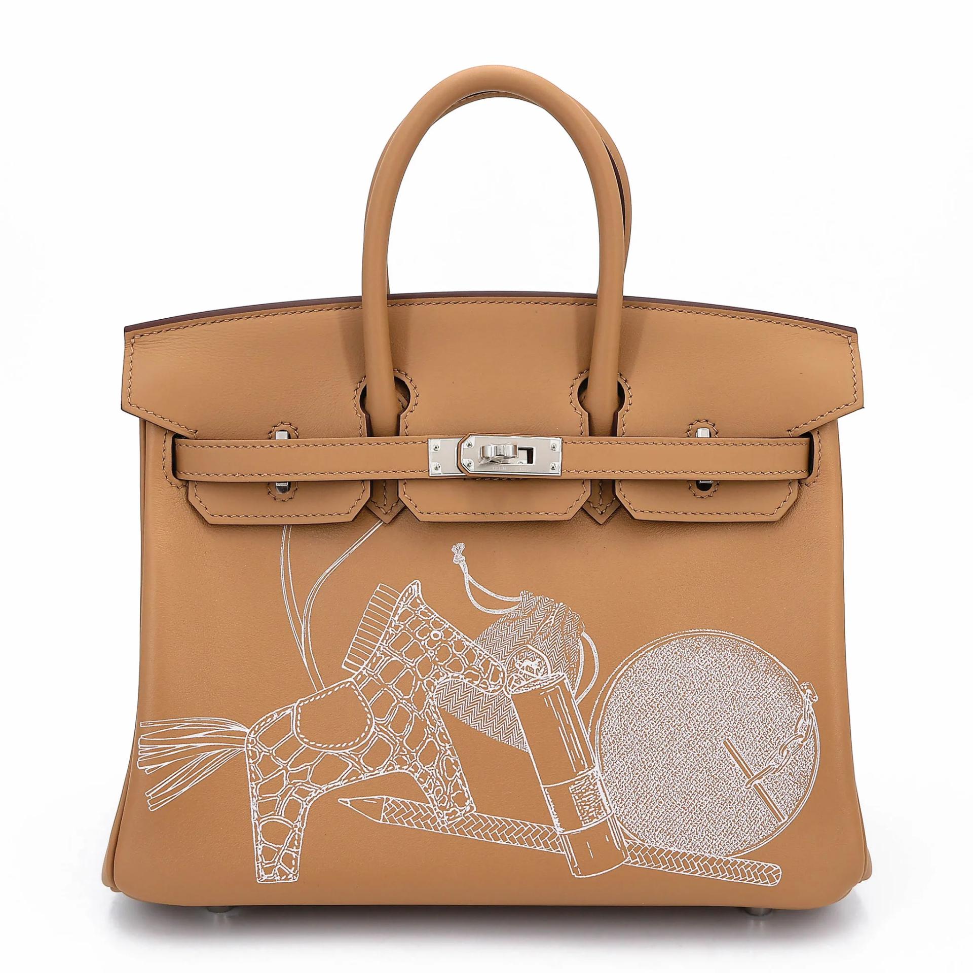 Birkin 25 In & Out Biscuit (4B)