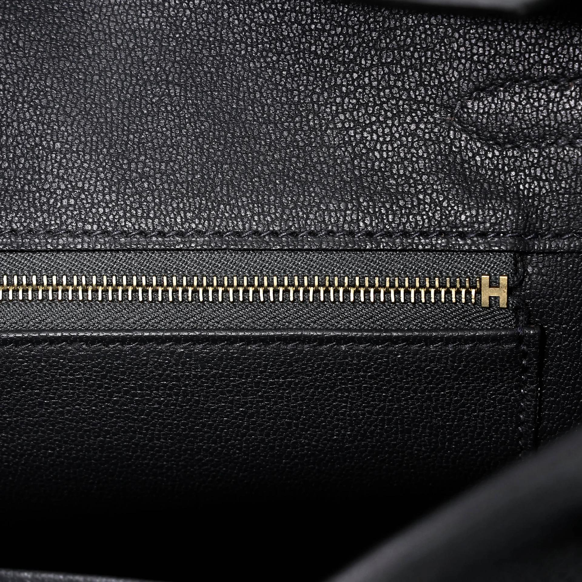 Unused ( Rank NS ) HERMÈS Birkin 25 Ardoise (85) Togo Permabrass hardware W (2024) - 11
