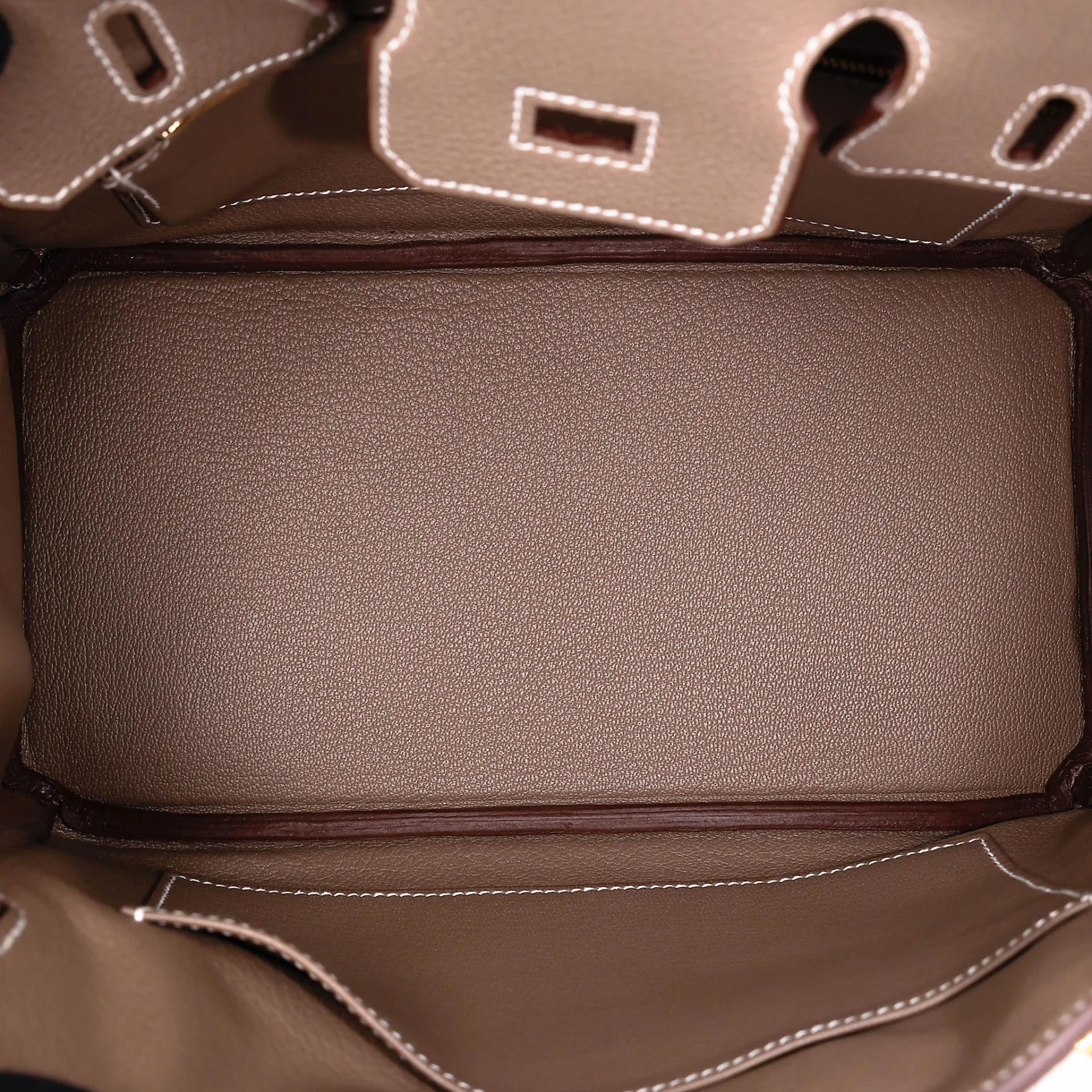 Excellent ( Rank SA ) HERMÈS Birkin 25 Etoupe (18) Togo Gold hardware G (2026) - 18