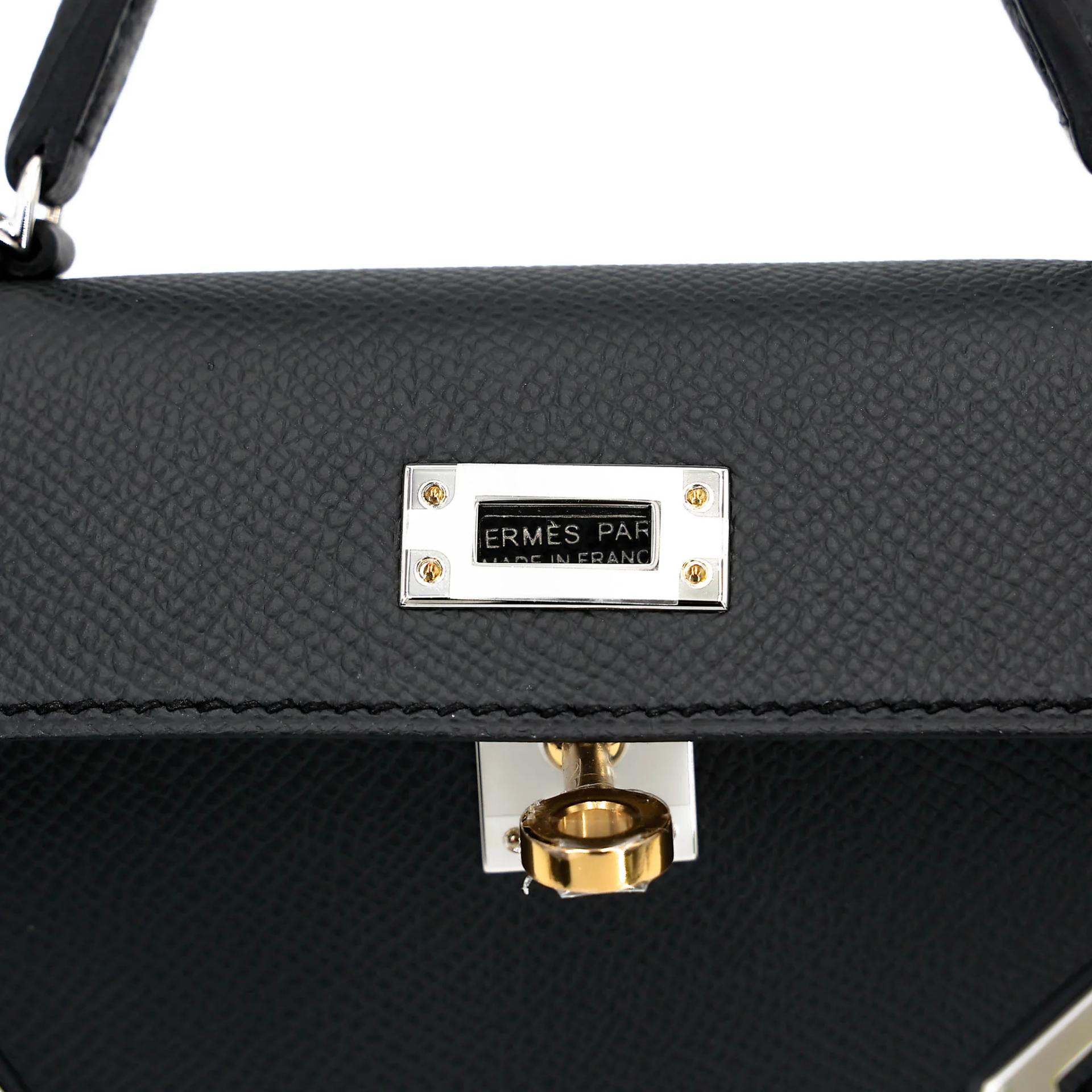 Brand New ( Rank N ) HERMÈS Mini Kelly II Plomb (8P) Epsom Electrum hardware G (2026) - 10