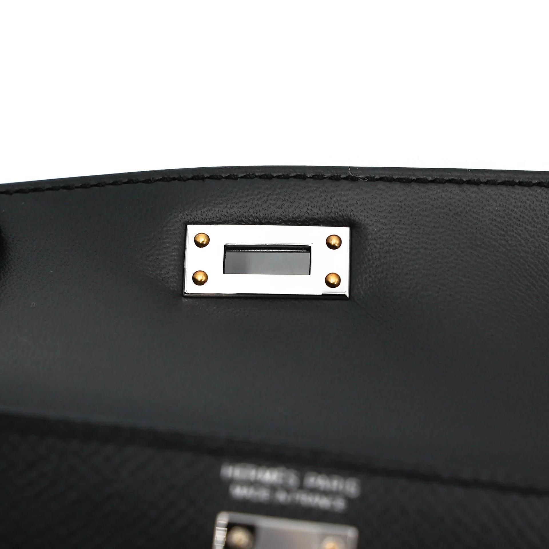 Brand New ( Rank N ) HERMÈS Mini Kelly II Plomb (8P) Epsom Electrum hardware G (2026) - 11