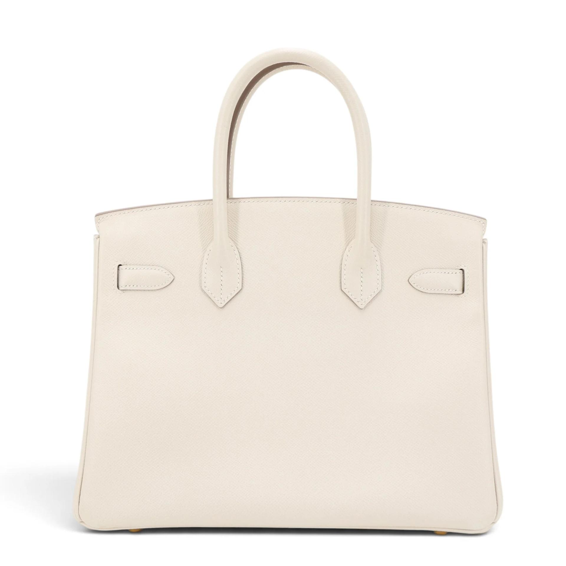 Very Good ( Rank A) HERMÈS Birkin 30 Craie (10) Epsom Gold hardware X (2016) - 2