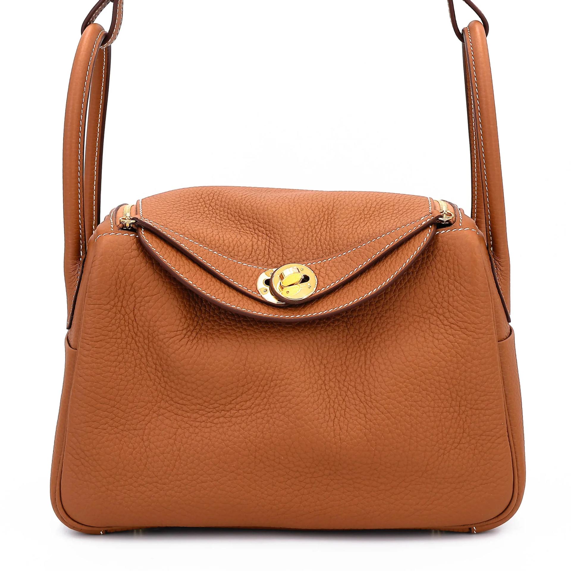 Excellent ( Rank SA ) HERMÈS Lindy 26 Gold (37) Clemence Gold hardware Z (2021) - 1