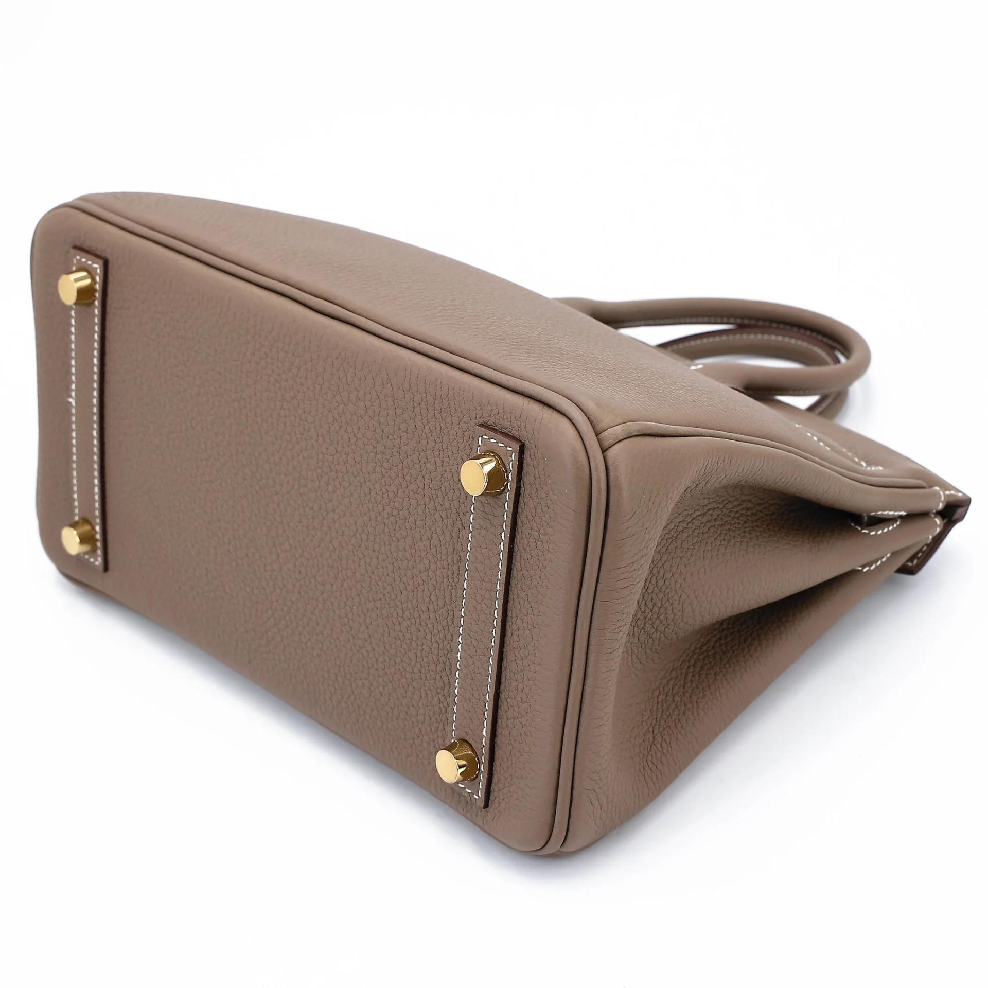 Excellent ( Rank SA ) HERMÈS Birkin 25 Etoupe (18) Togo Gold hardware G (2026) - 6