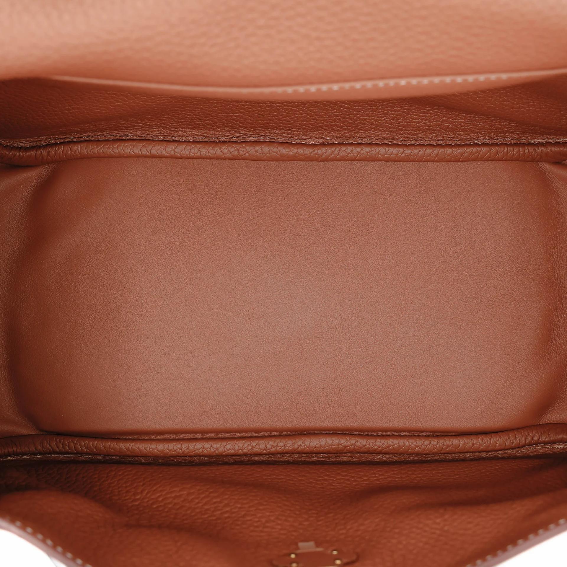 Excellent ( Rank SA ) HERMÈS Lindy 26 Gold (37) Clemence Gold hardware Z (2021) - 15