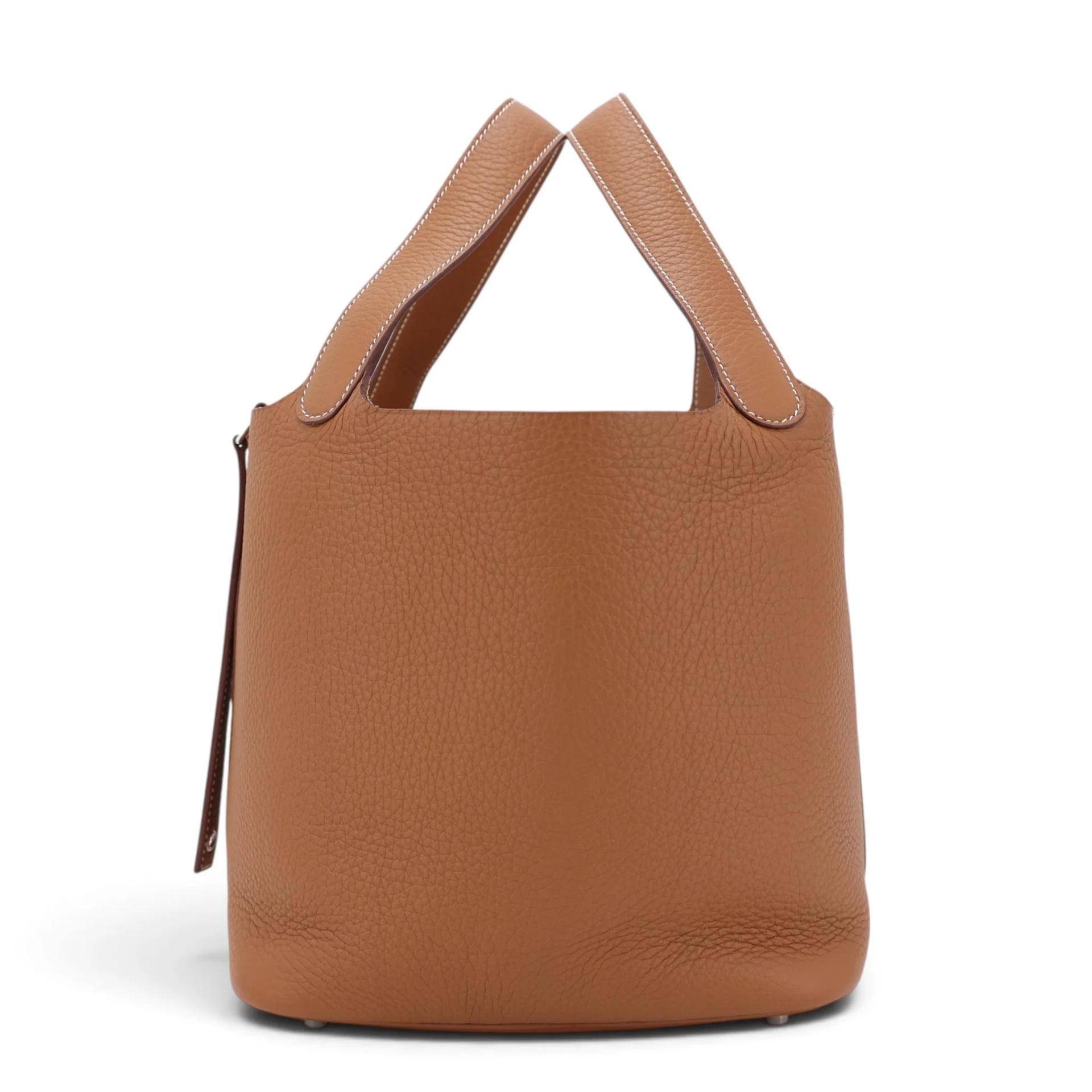 Excellent ( Rank SA ) HERMÈS Picotin Lock MM Gold (37) Clemence Palladium hardware W (2024) - 4
