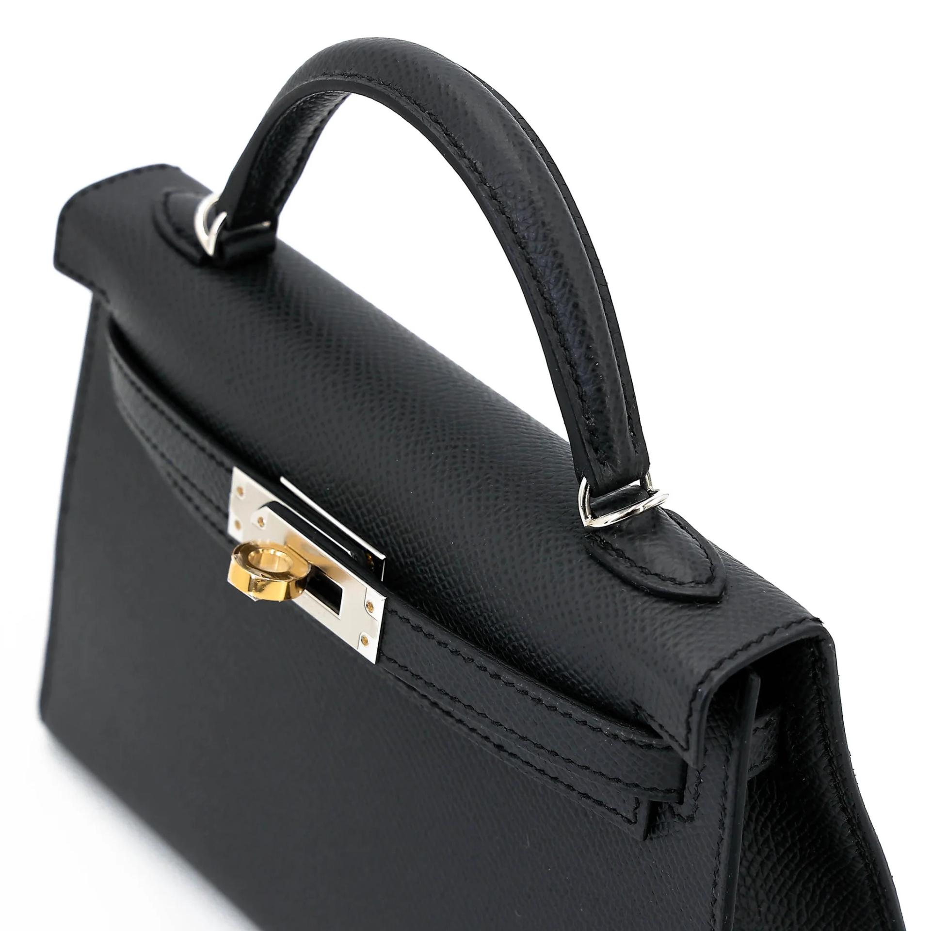 Brand New ( Rank N ) HERMÈS Mini Kelly II Plomb (8P) Epsom Electrum hardware G (2026) - 3