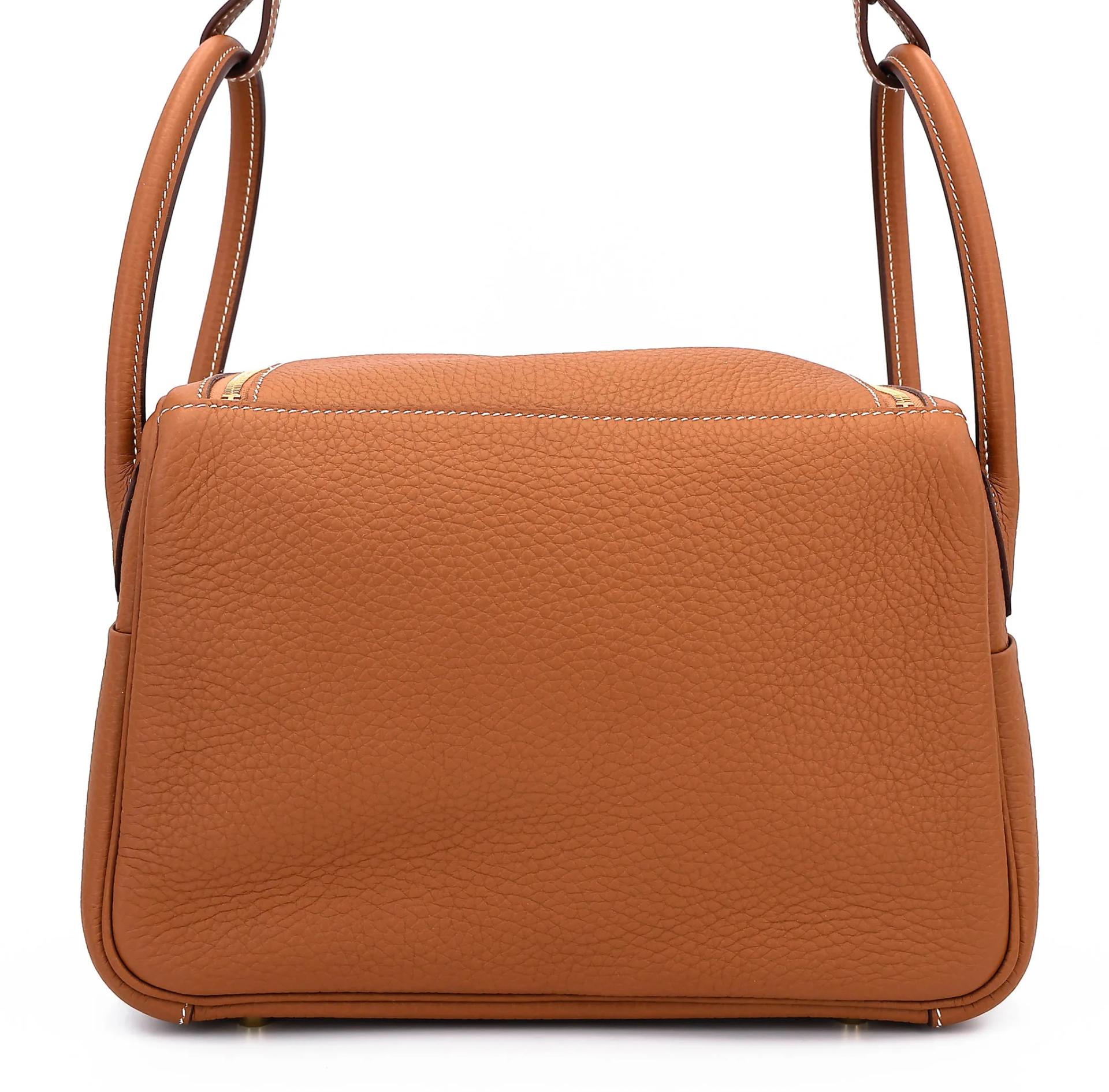 Excellent ( Rank SA ) HERMÈS Lindy 26 Gold (37) Clemence Gold hardware Z (2021) - 2