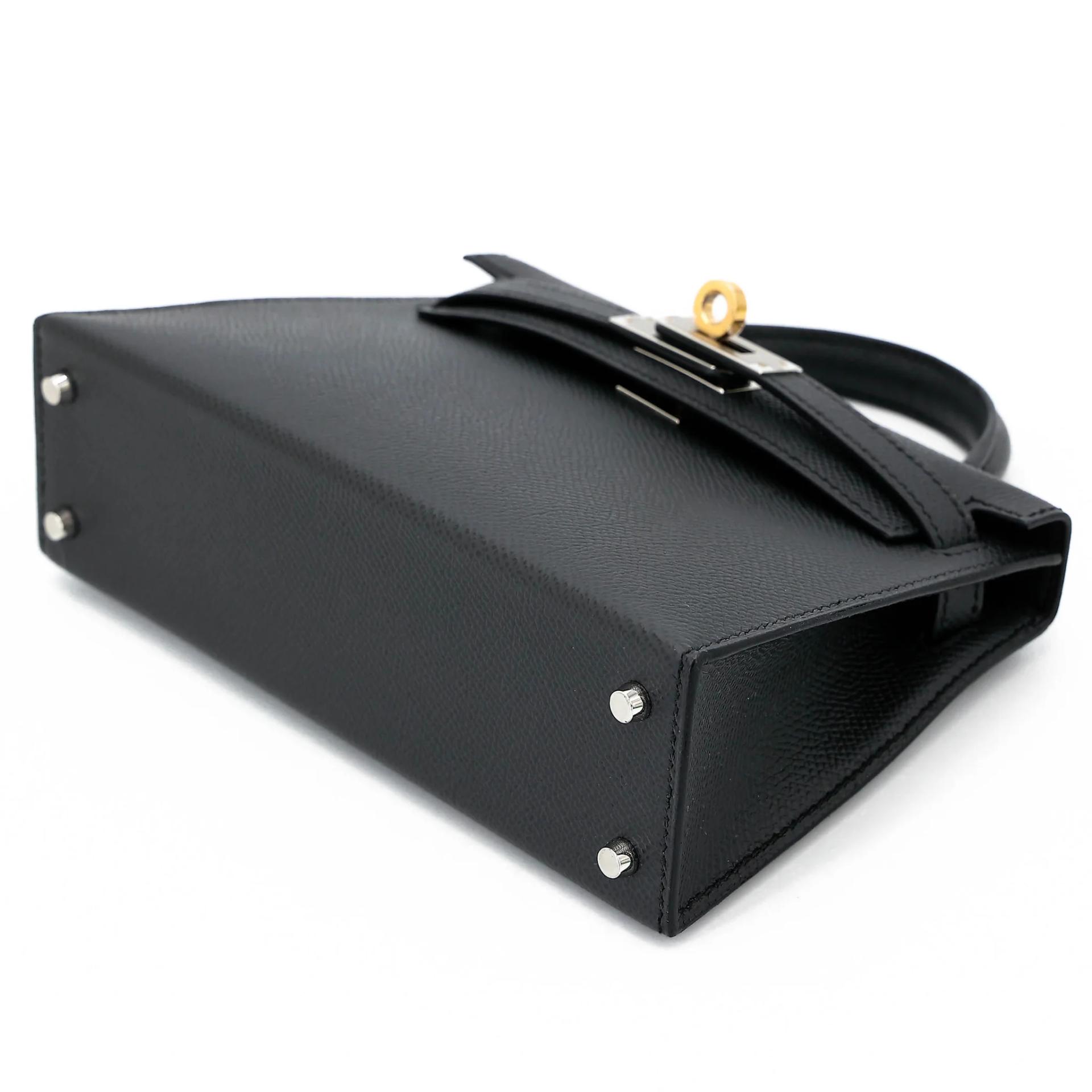 Brand New ( Rank N ) HERMÈS Mini Kelly II Plomb (8P) Epsom Electrum hardware G (2026) - 4