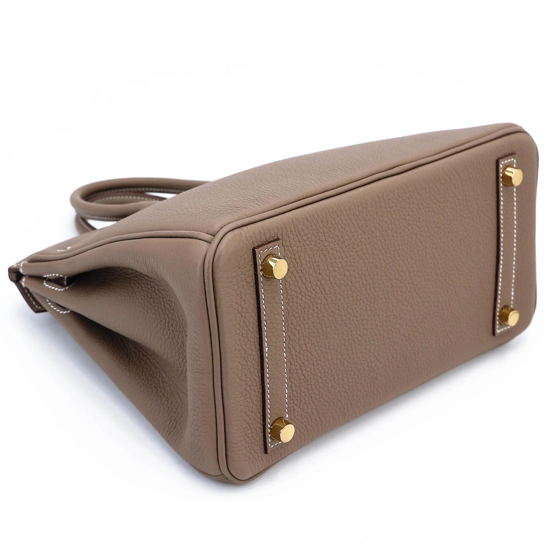 Excellent ( Rank SA ) HERMÈS Birkin 25 Etoupe (18) Togo Gold hardware G (2026) - 7
