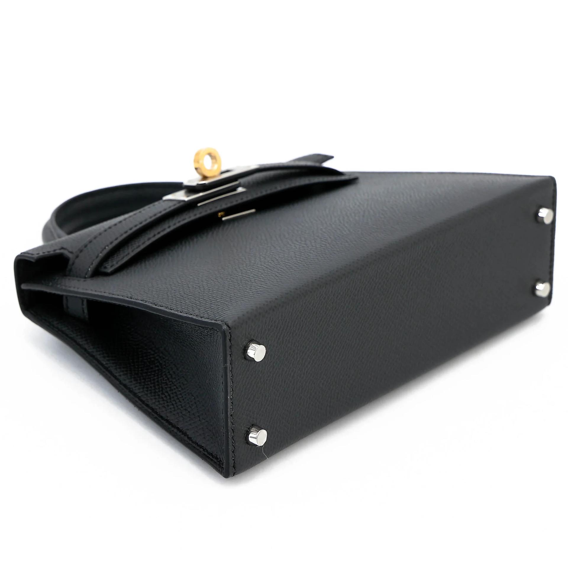 Brand New ( Rank N ) HERMÈS Mini Kelly II Plomb (8P) Epsom Electrum hardware G (2026) - 5