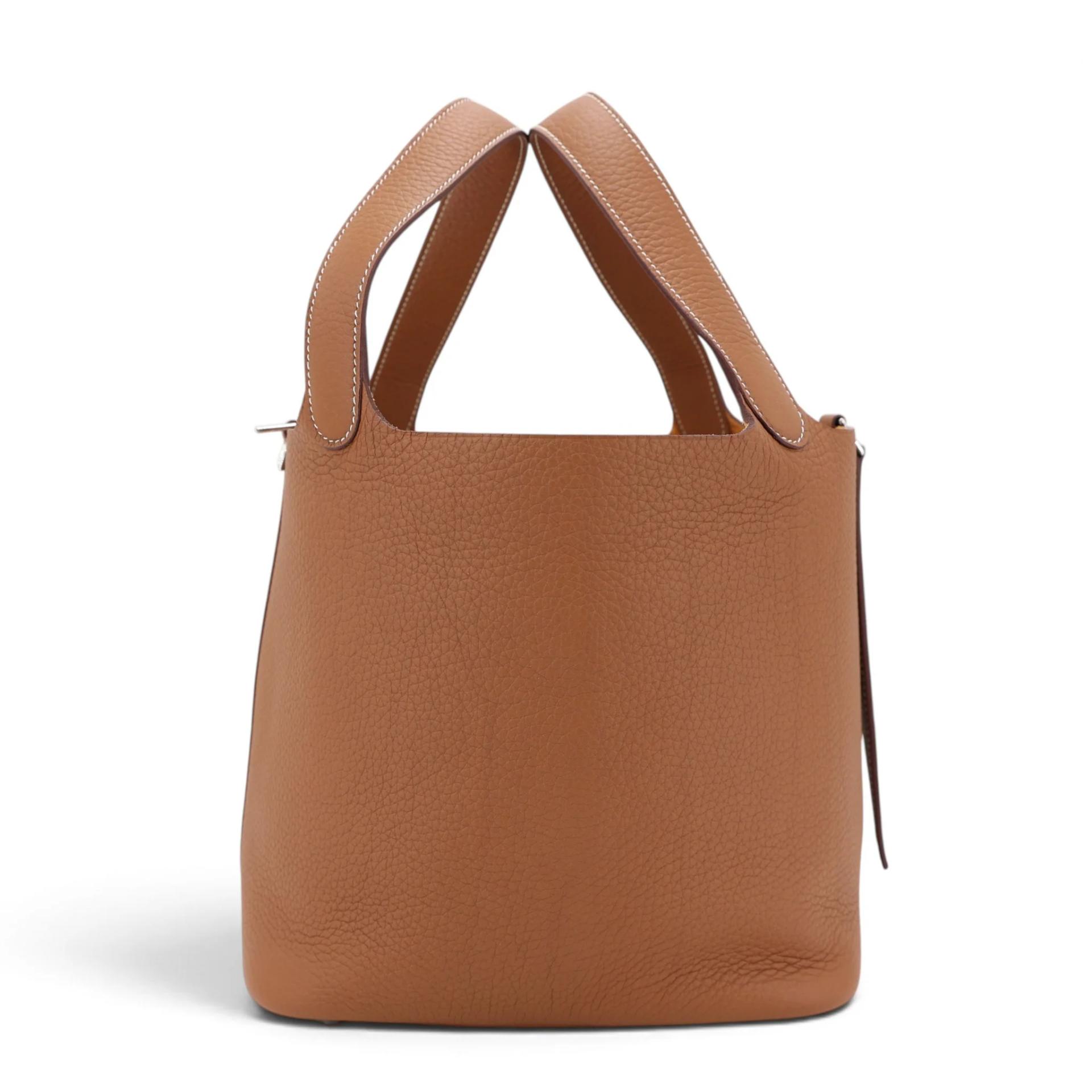 Excellent ( Rank SA ) HERMÈS Picotin Lock MM Gold (37) Clemence Palladium hardware W (2024) - 3