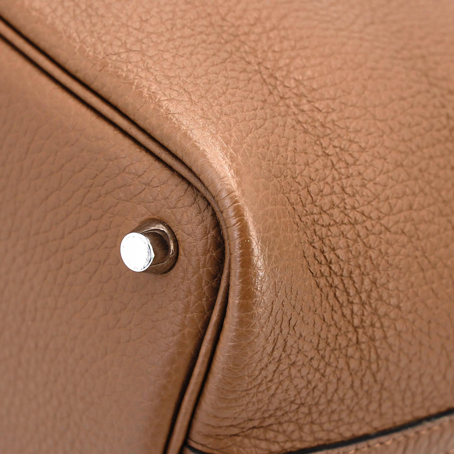 Excellent ( Rank SA ) HERMÈS Picotin Lock PM Alezan (3G) Clemence Palladium hardware Z (2021) - 9