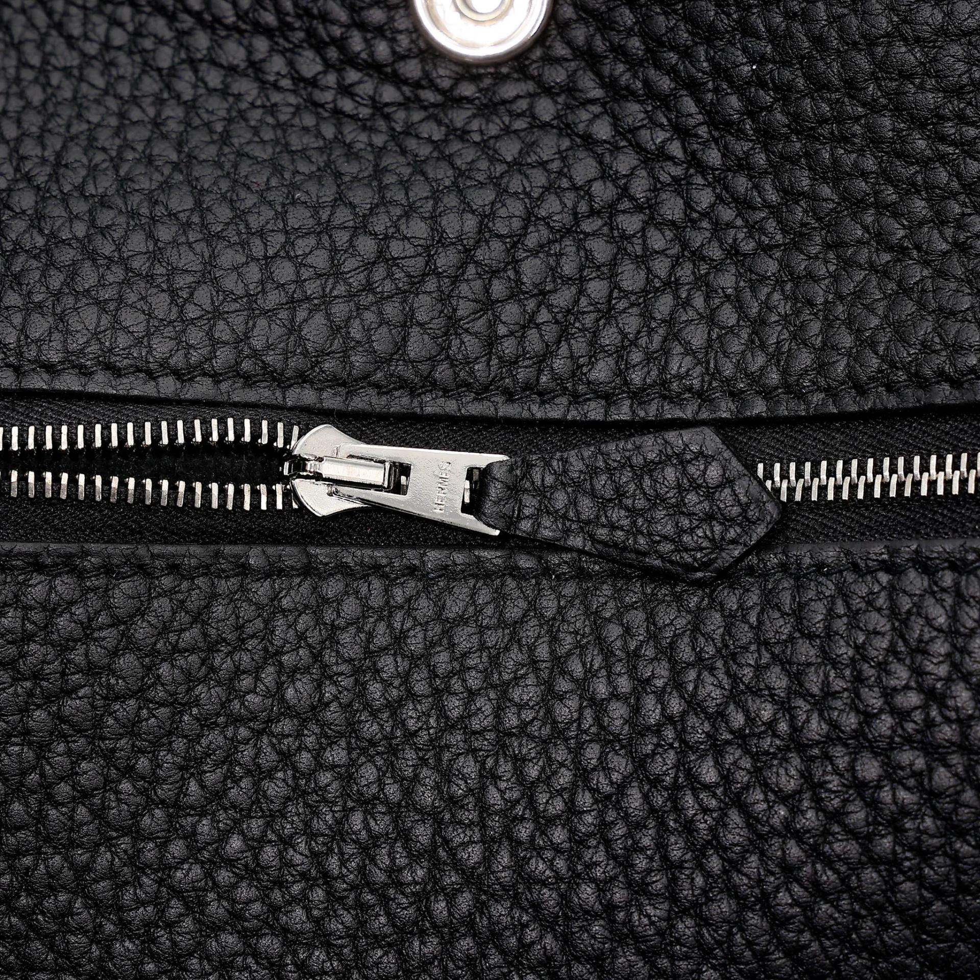 Unused ( Rank NS ) HERMÈS Garden Party 49 Noir (89) Toile H canvas Negonda Palladium hardware D (2019) - 10