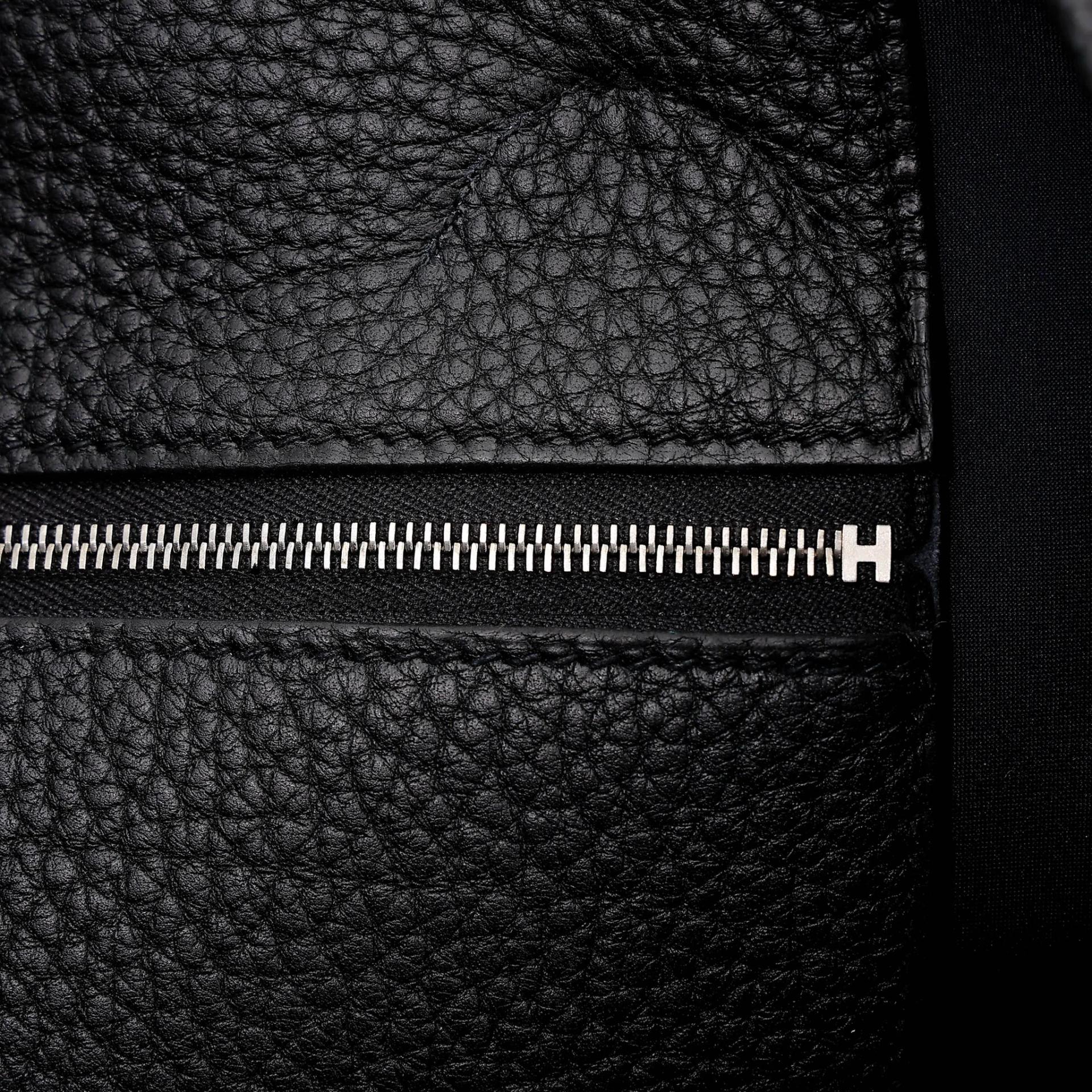 Unused ( Rank NS ) HERMÈS Garden Party 49 Noir (89) Toile H canvas Negonda Palladium hardware D (2019) - 11