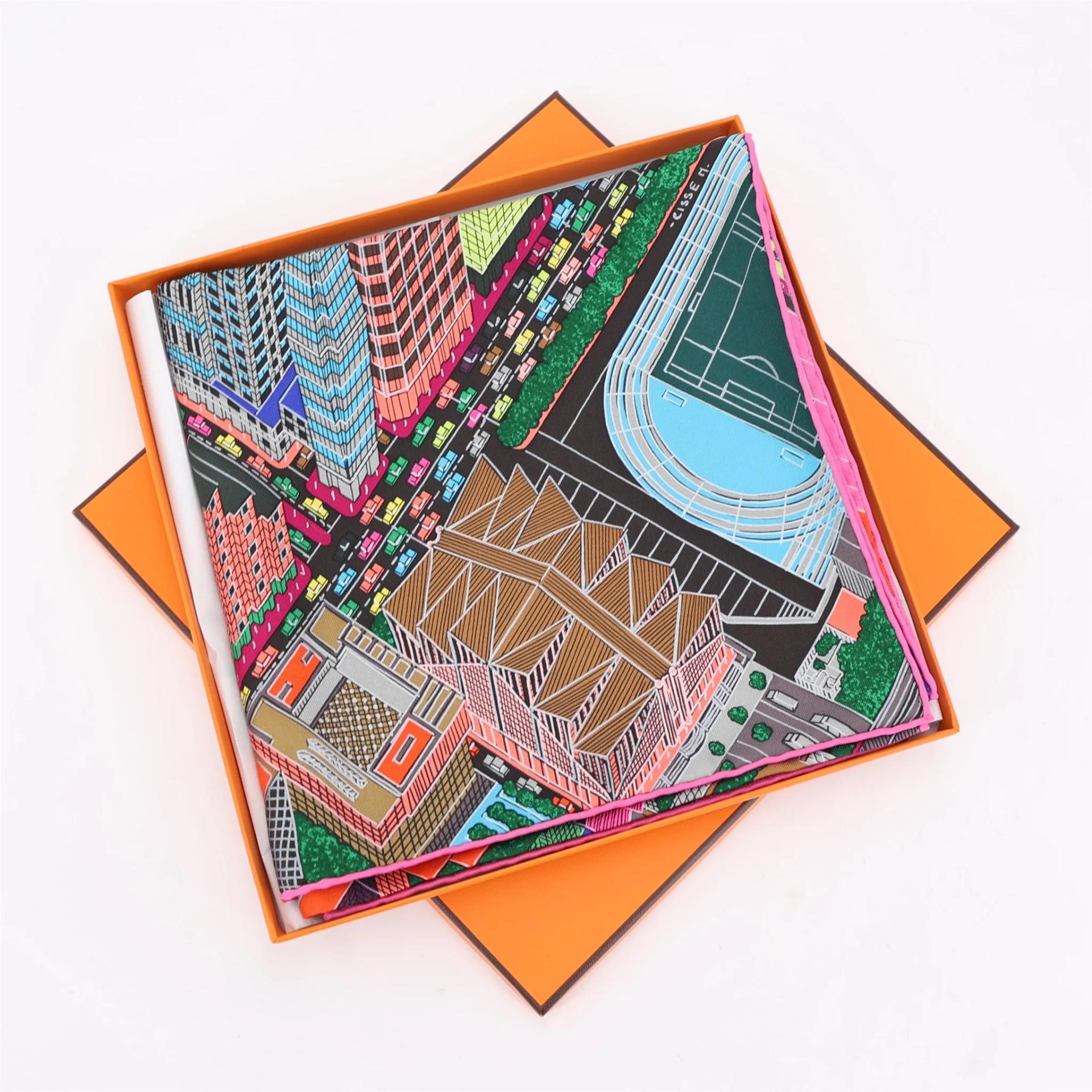 Carre 90 scarf Carre Multi-color | GINZA XIAOMA