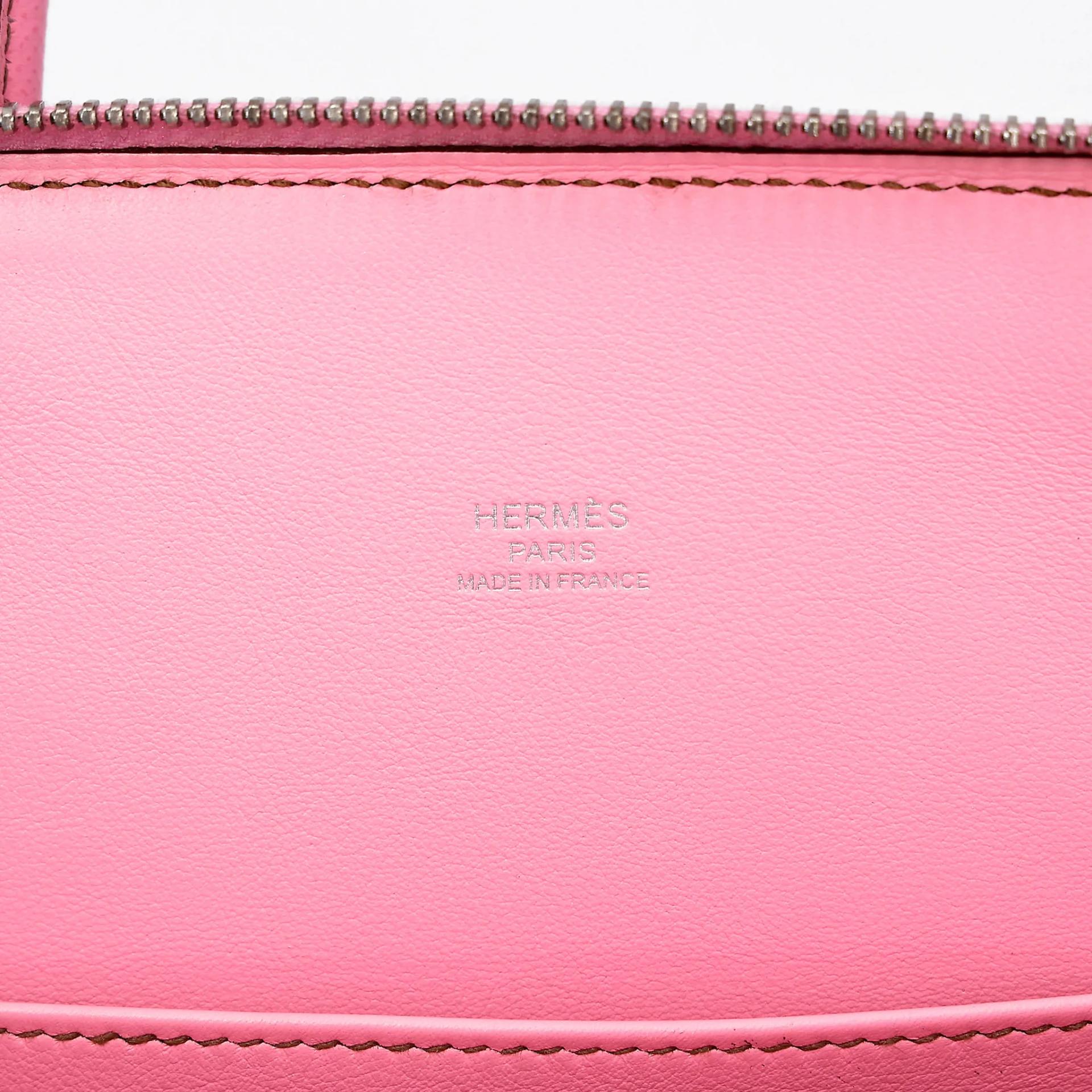 ランク A HERMÈS エルメス ボリード25 ピンク (5P) エプソン シルバー金具 Z刻印 (2021) - 17