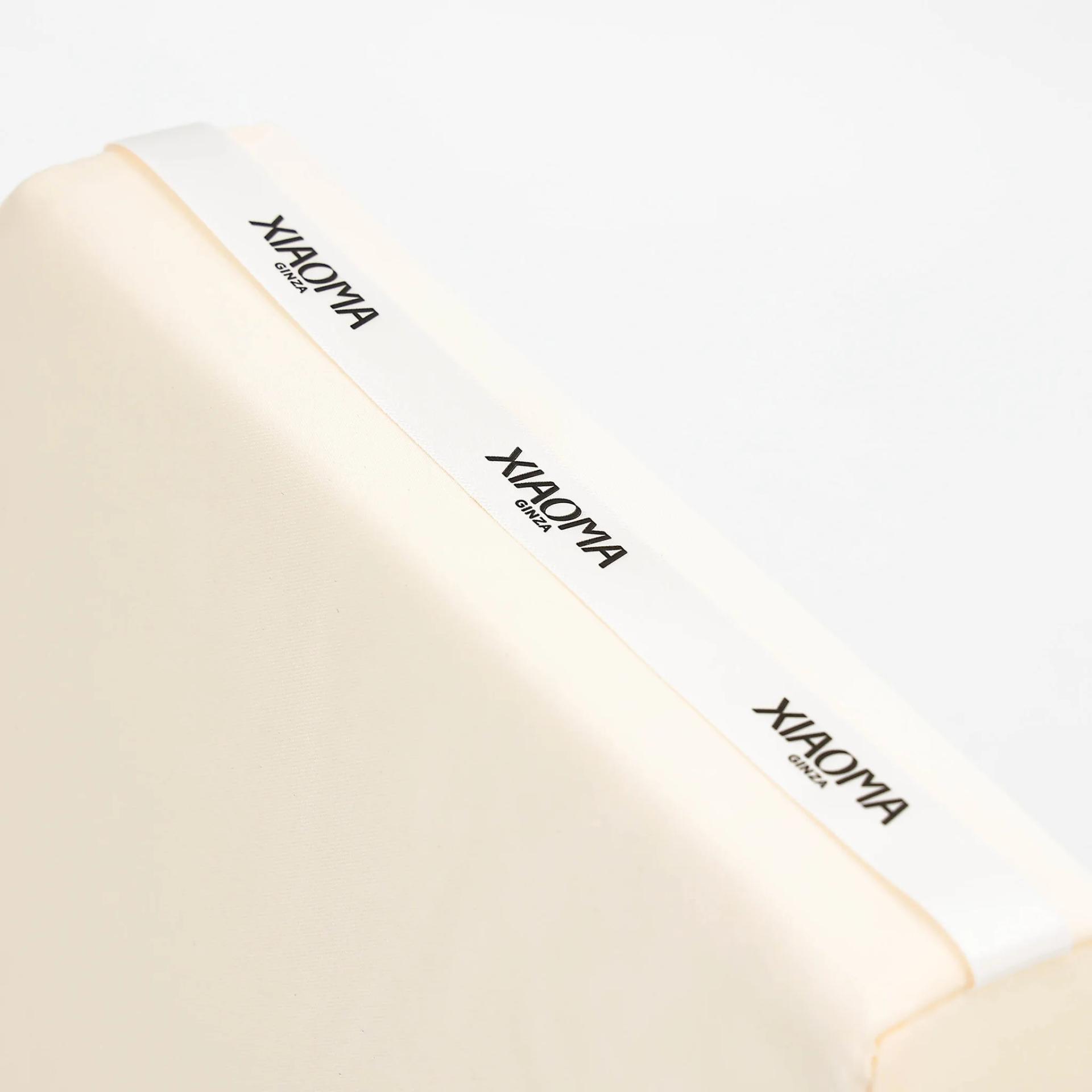 Brand New ( Rank N ) GINZA XIAOMA Original Kelly 28 Bag Pillow White Satin Woven Fabric Cotton - 13