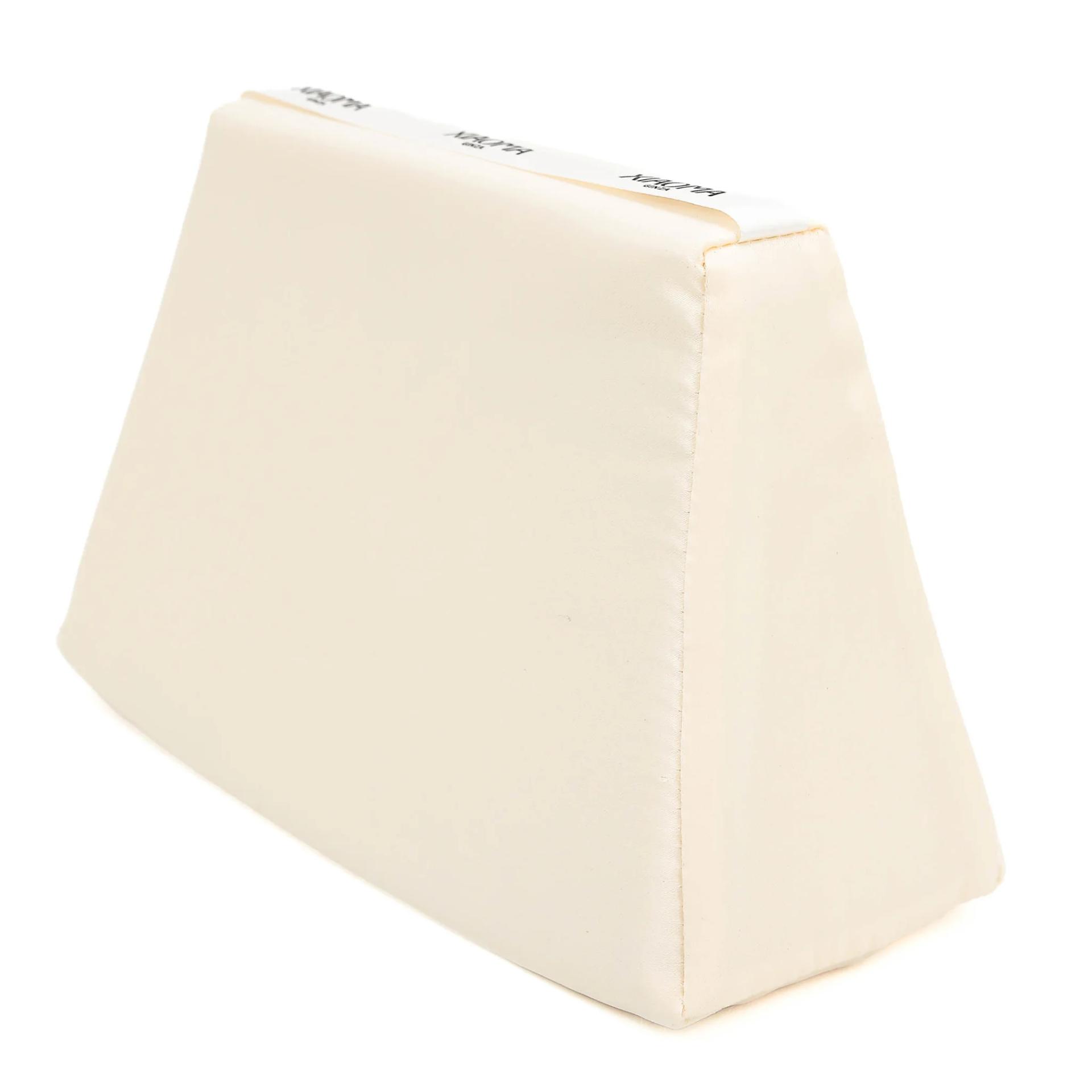 Brand New ( Rank N )GINZA XIAOMA Original Kelly 25 Bag Pillow White Satin Woven Fabric Cotton - 11