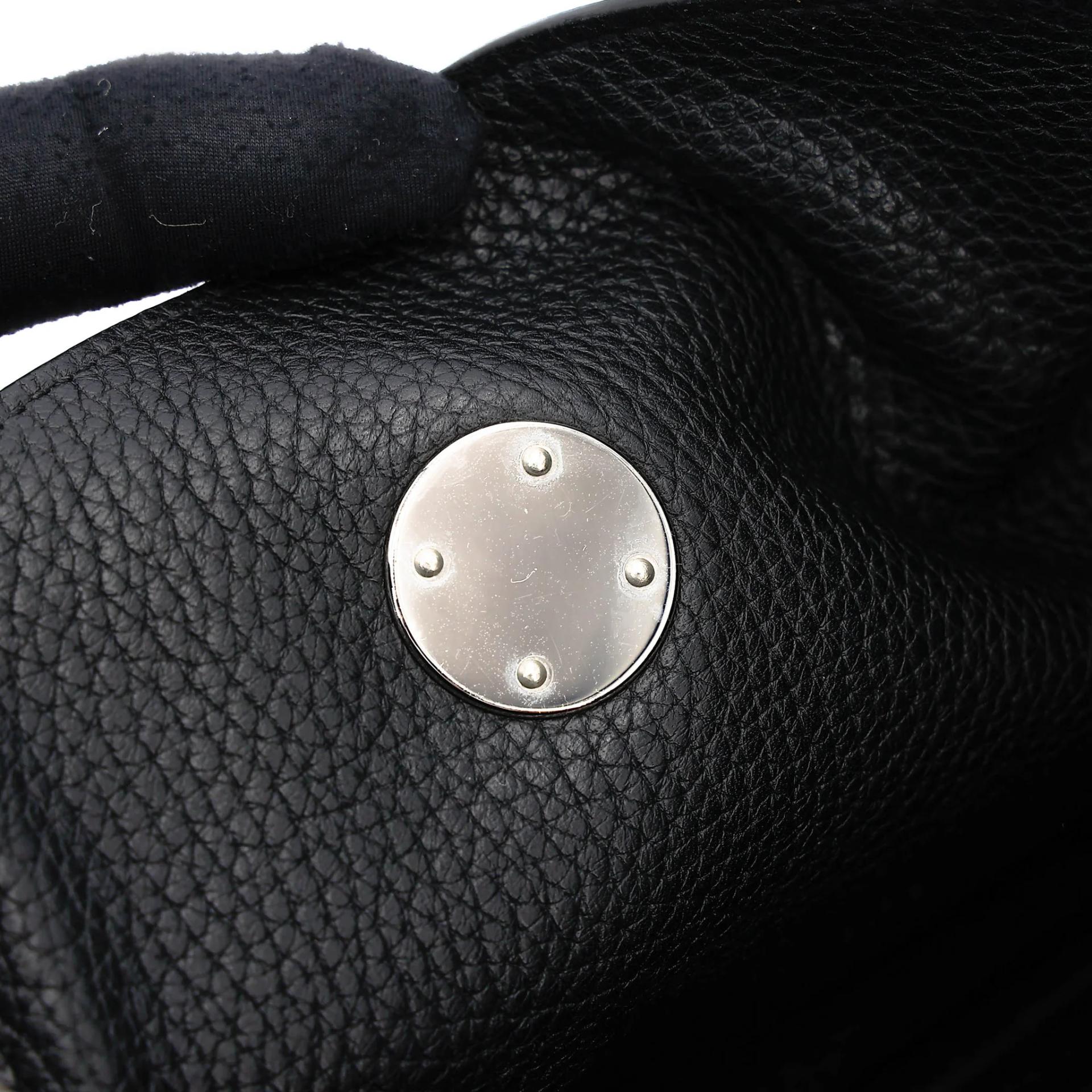 Very Good ( Rank A) HERMÈS Lindy 30 Noir (89) Clemence Palladium hardware C (2018) - 20