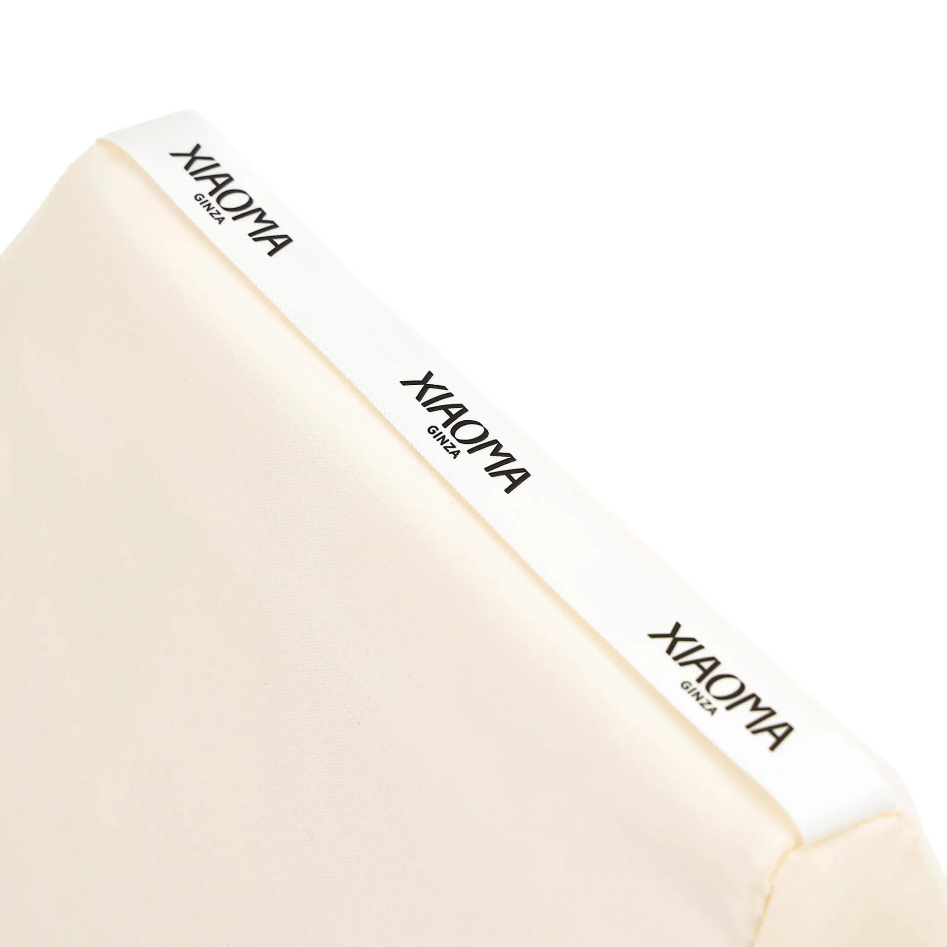 Brand New ( Rank N )GINZA XIAOMA Original Birkin 25 Bag Pillow White Satin Woven Fabric Cotton - 11