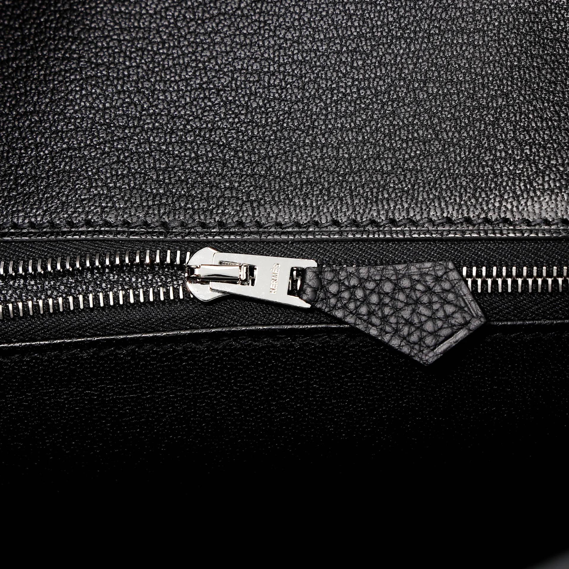 Brand New ( Rank N ) HERMÈS Birkin 25 Noir (89) Togo Palladium hardware G (2026) - 11