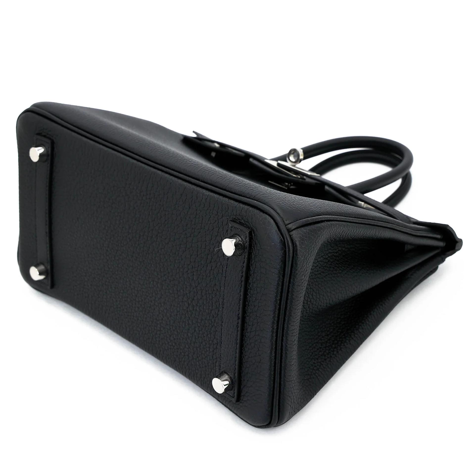Brand New ( Rank N ) HERMÈS Birkin 25 Noir (89) Togo Palladium hardware G (2026) - 4