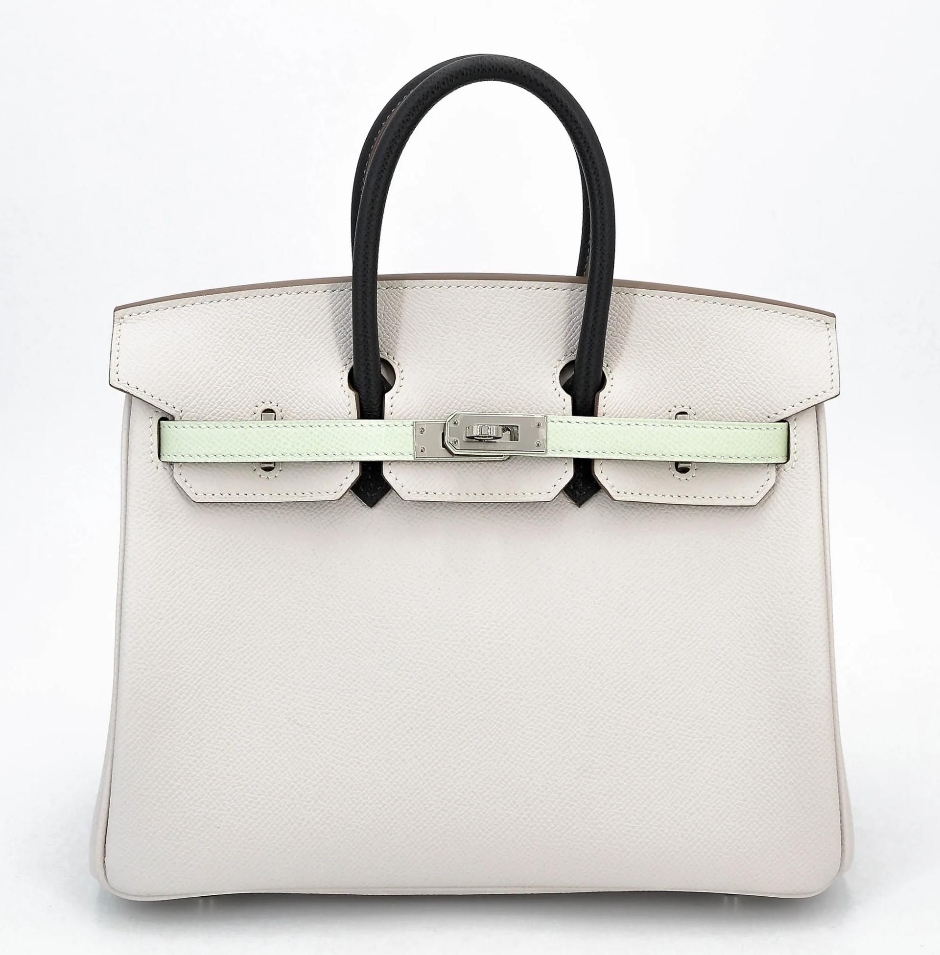 Birkin 25 Gris Pale (M4) Vert Fizz (0S) Graphite (88)