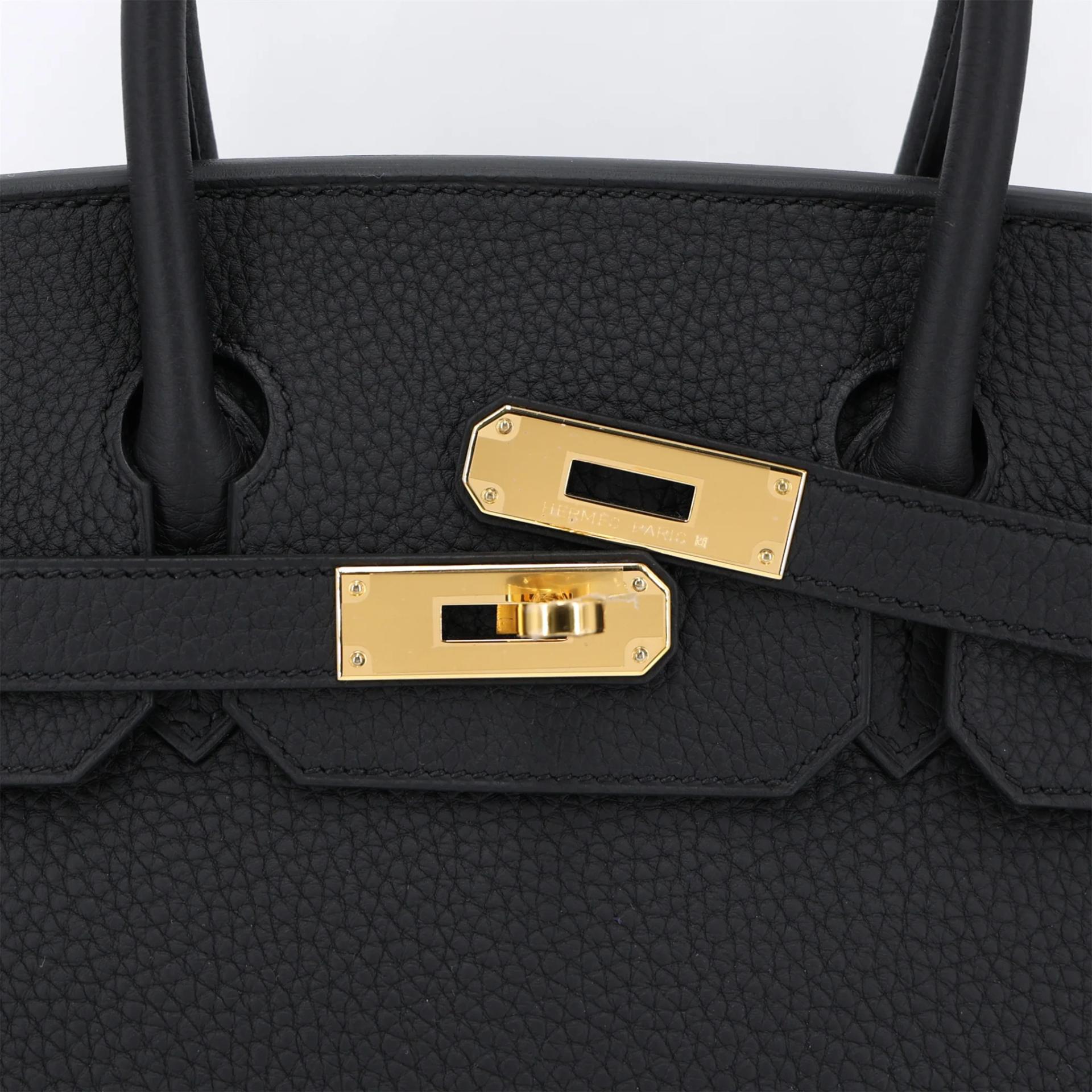 Brand New ( Rank N ) HERMÈS Birkin 30 Noir (89) Togo Gold hardware G (2026) - 8